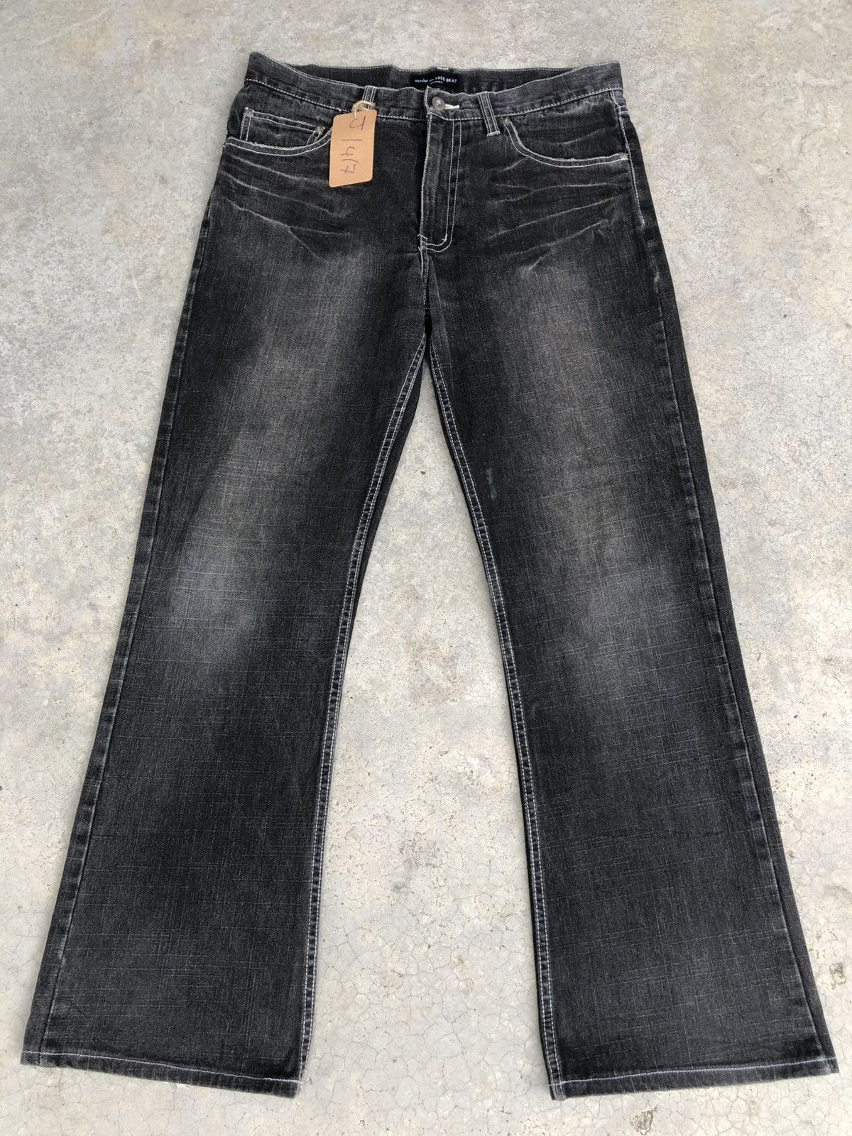 If Six Was Nine Freebeat Flared Jeans Distressed Jeans Size US 33 - 1 Thumbnail