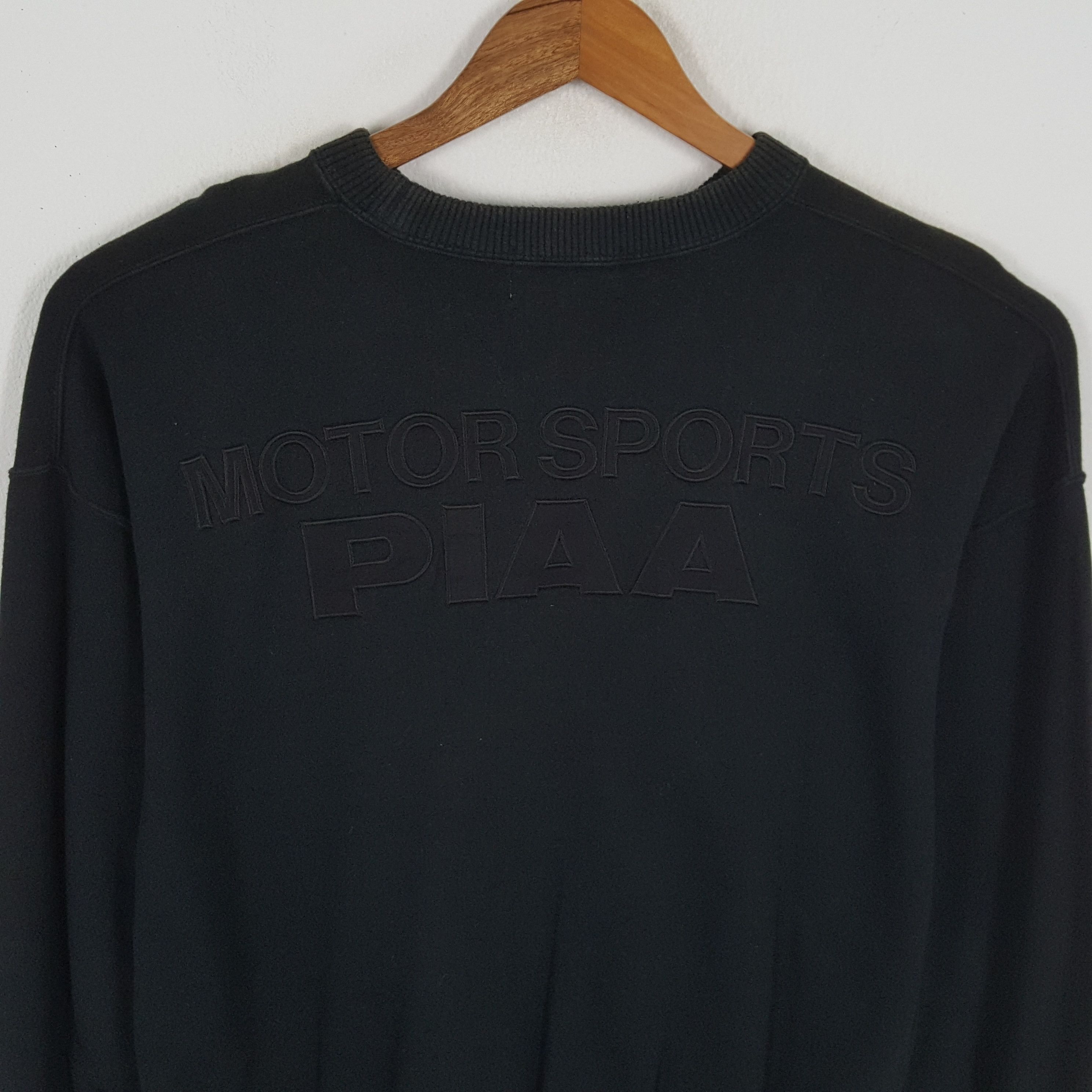 Japanese Brand × Vintage Vintage PIAA RACING MOTORSPORTS Promo All black Sweatshirts Size US M / EU 48-50 / 2 - 2 Thumbnail