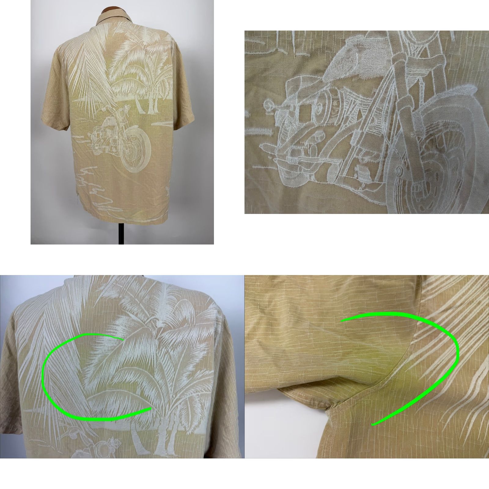 Harley Davidson VINTAGE Harley-Davidson Shirt Men L Harley-Davidson Shirt Jacquard Hawaiian Aloha Silk Beach Biker 90s Mens Size US L / EU 52-54 / 3 - 8 Thumbnail