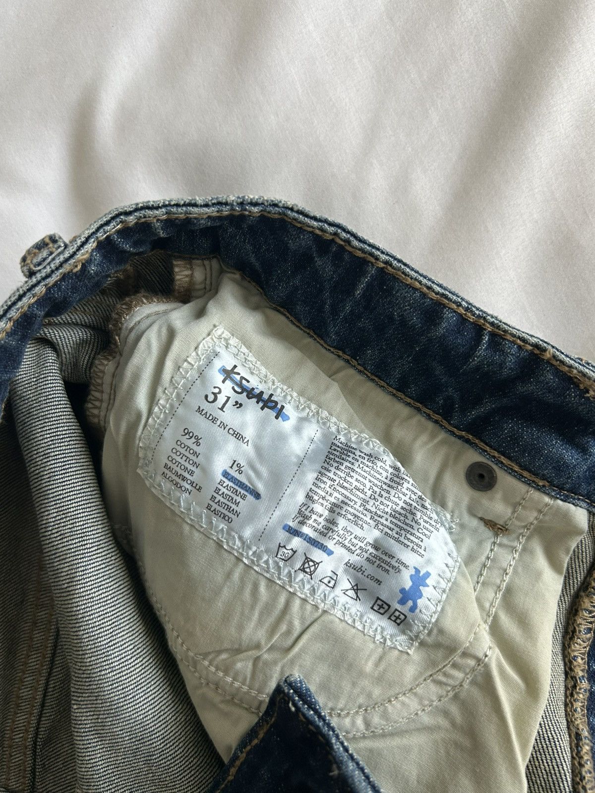 Ksubi Ksubi Indigo Trippie Redd Editions Bronko Trip Spliced Jean Size US 31 - 9 Thumbnail