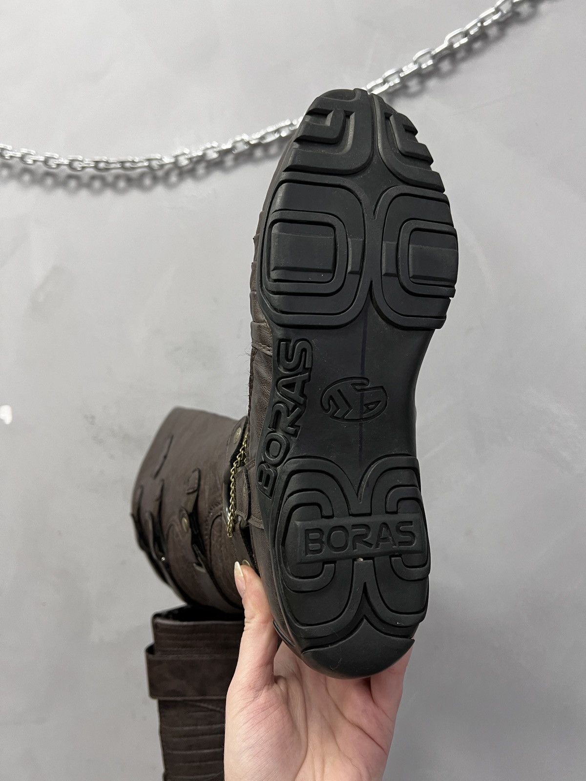 14th Addiction Leather hight moto Balenciaga style straps moto boxing boots Size US 8 / EU 41 - 13 Thumbnail