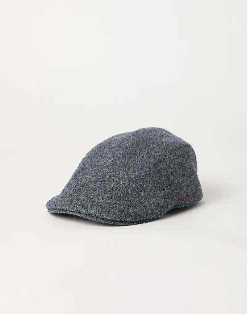 Brunello Cucinelli o1gr1nt0525 Size: M / Flat Cap /Hat in Gray Size ONE SIZE - 1 Thumbnail