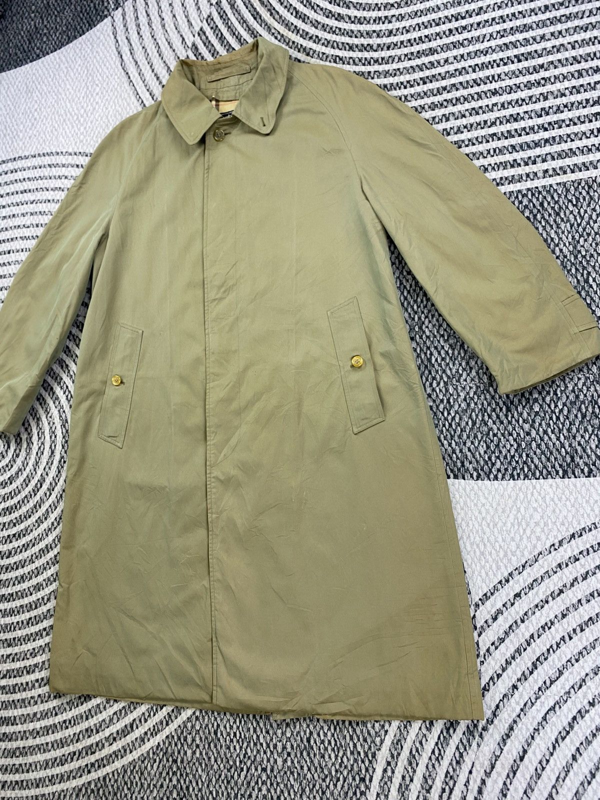 Burberry Vintage Burberrys Nova Checked Trench Coat Jacket Size US M / EU 48-50 / 2 - 5 Thumbnail