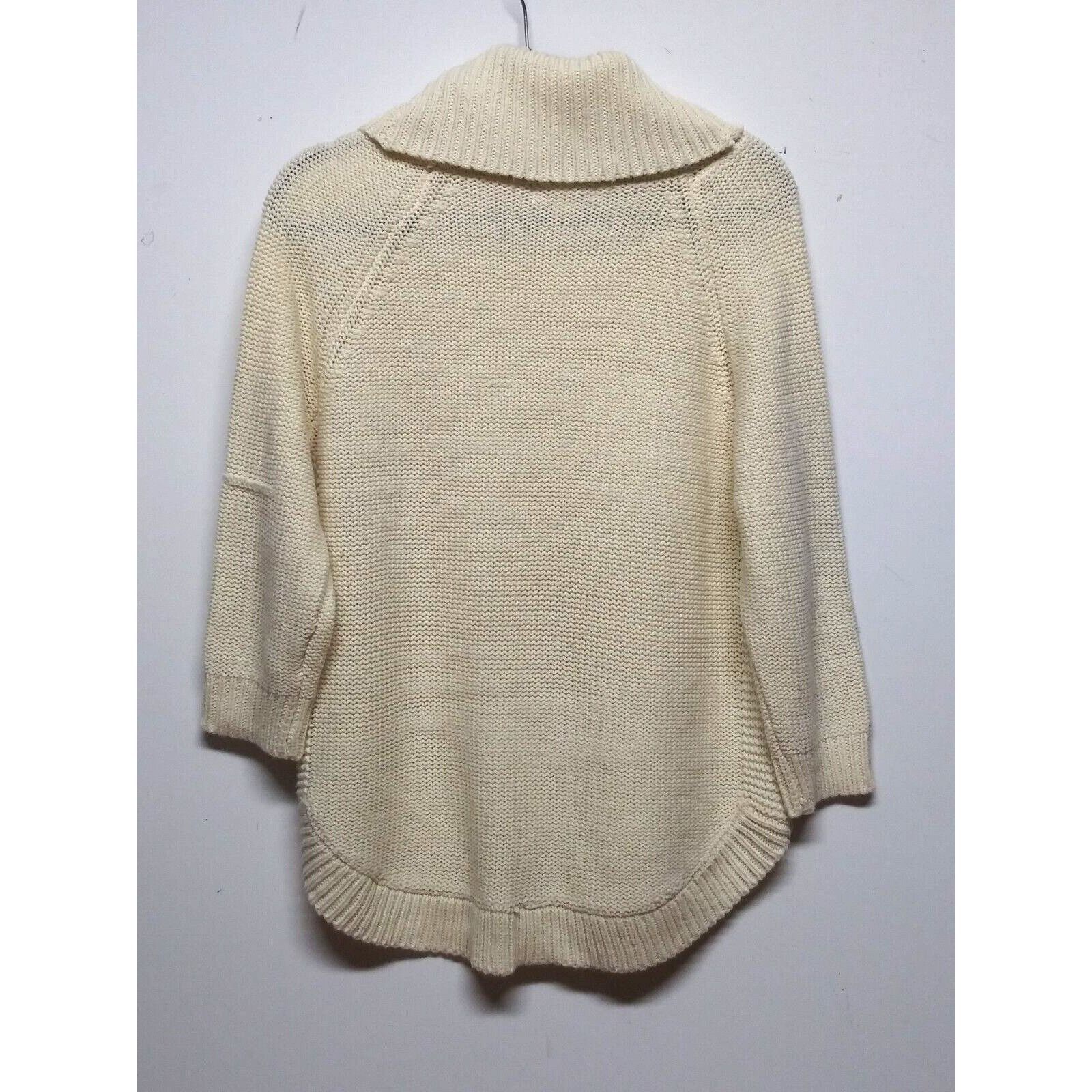 Designer JOHN PAUL RICHARD Sweater Cowl Neck Women's Large Ivory Size L / US 10 / IT 46 - 2 Thumbnail