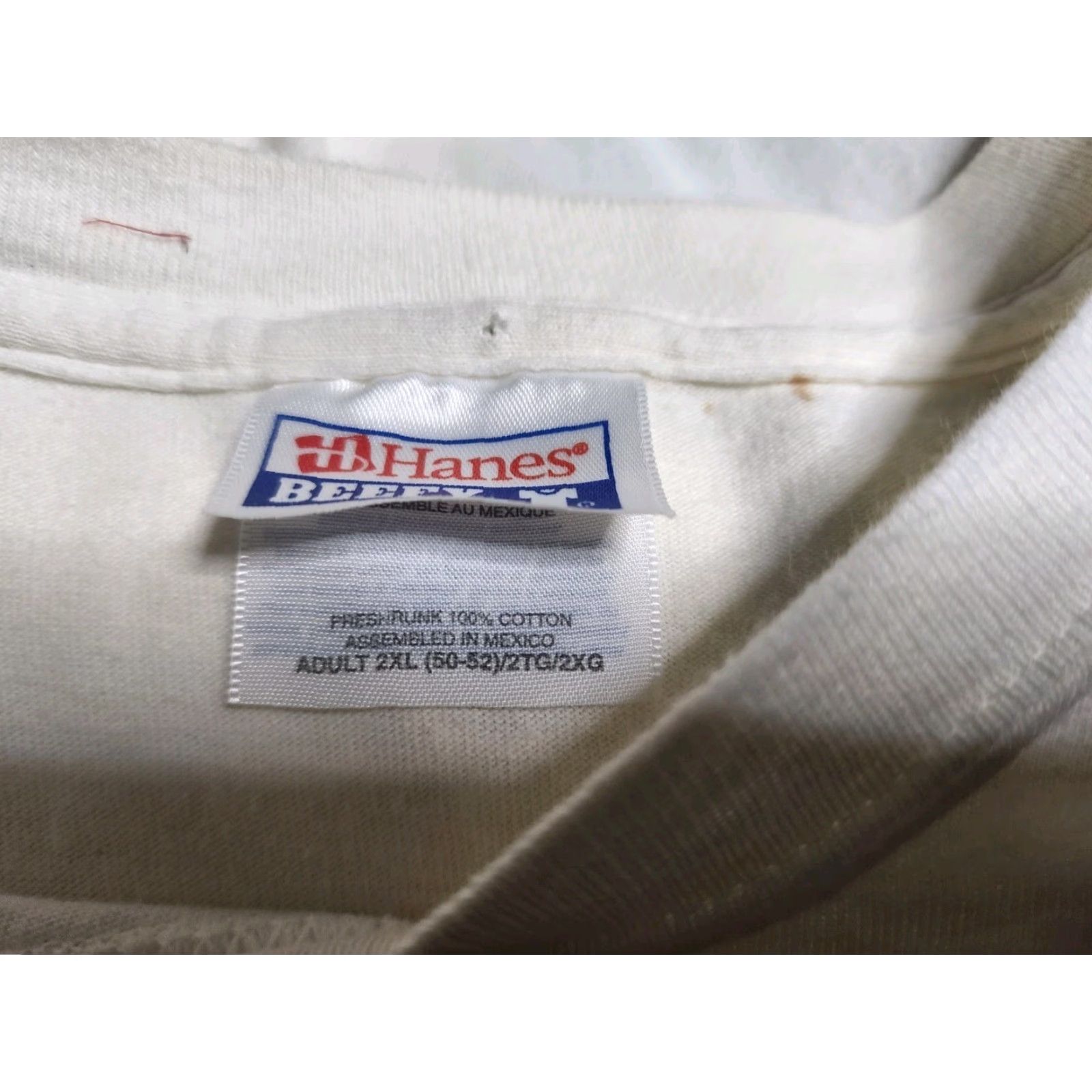 Hanes VINTAGE Hanes 2XL Crazy Horse Mountain T-Shirt Beige USA Mens Size US XXL / EU 58 / 5 - 3 Thumbnail
