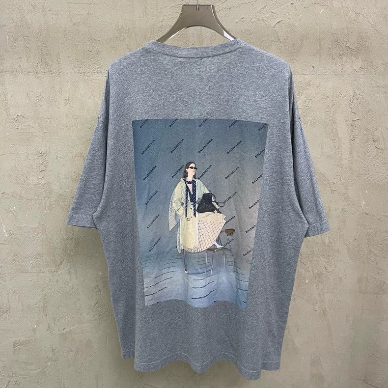 Balenciaga Balenciaga Gray front and back model full of small Logo pri Size US XS / EU 42 / 0 - 3 Thumbnail