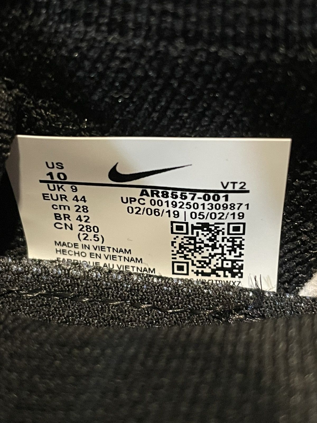Nike Nike Air VaporMax Flyknit Gator ISPA Black Silver sz mens 10 Size US 10 / EU 43 - 7 Thumbnail