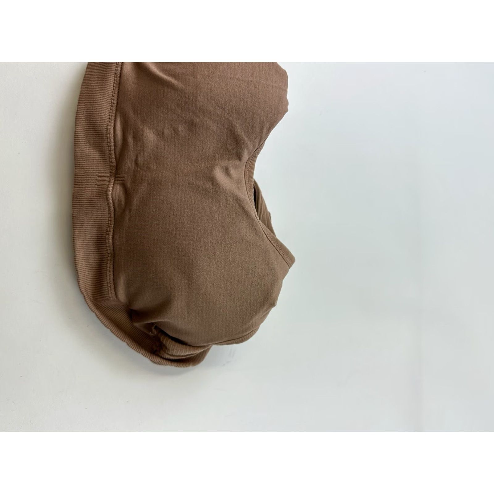 Lucky Brand LUCKY BRAND Wireless Bralette Women’s Large Brown Ribbed Seamless Size ONE SIZE - 4 Thumbnail
