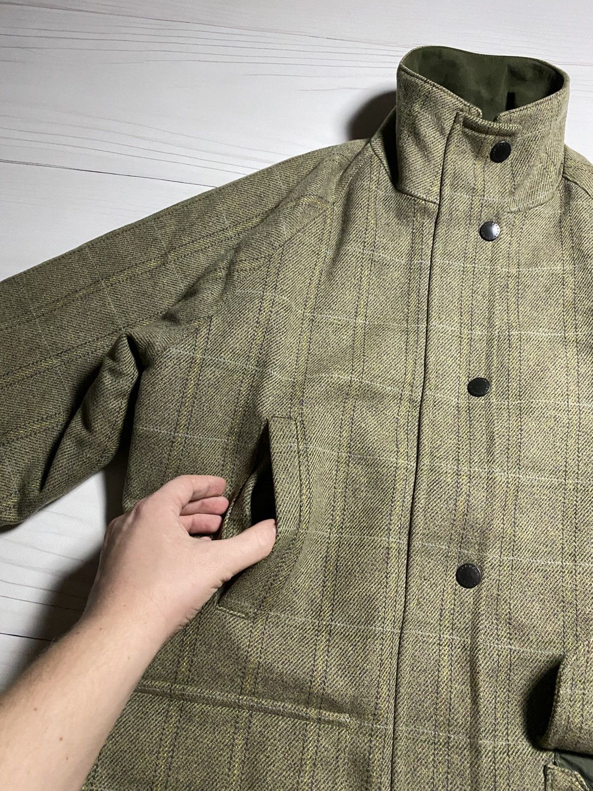 Barbour Vintage Rare Barbour Ladies Field Wool Tweed Jacket Size M / US 6-8 / IT 42-44 - 12 Thumbnail