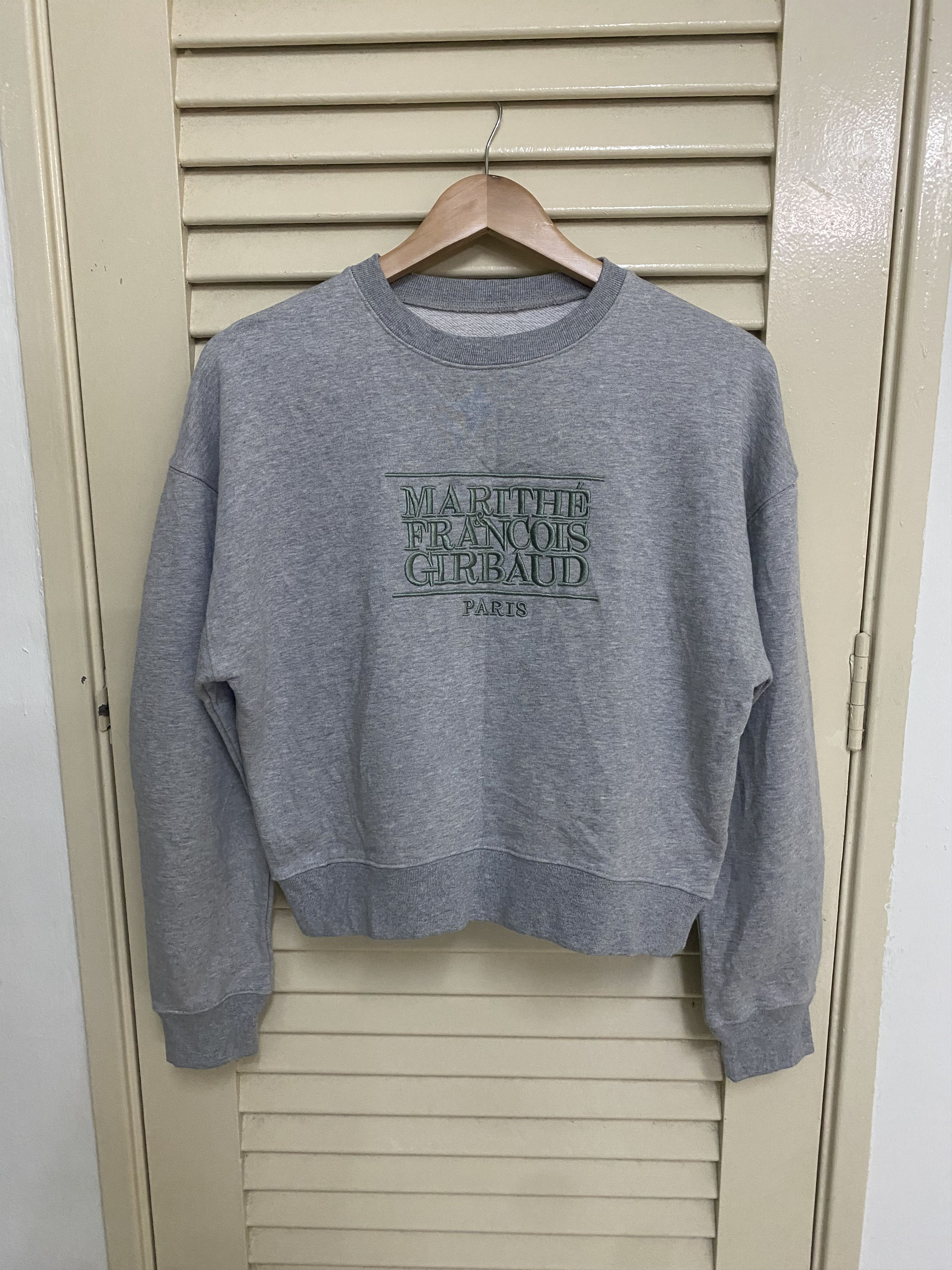 Marithe Francois Girbaud Classic Logo Crop Sweatshirt