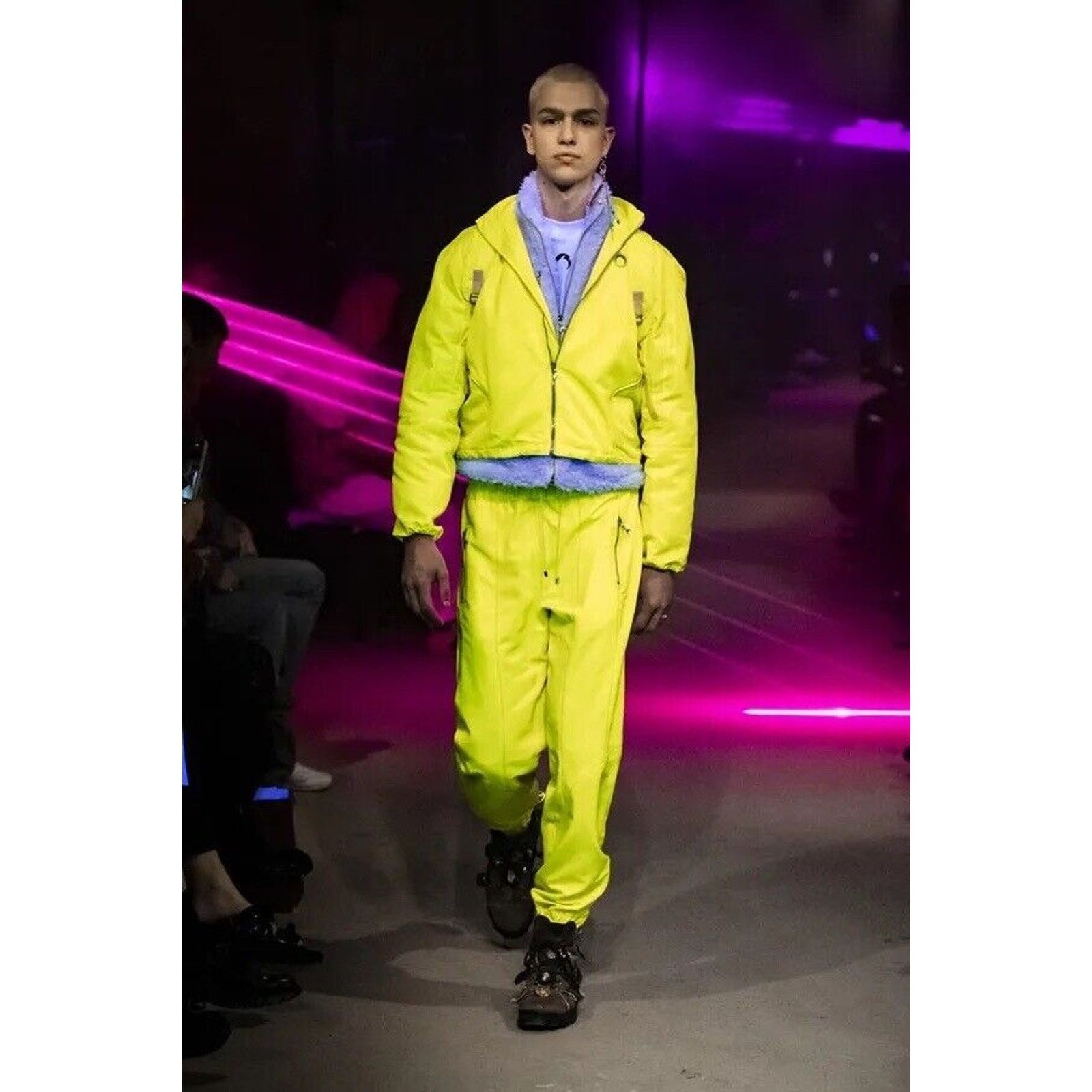 Marine Serre FW19 Marine Serre Radiation Neon Moire Jacket Trouser Set Size US L / EU 52-54 / 3 - 16 Thumbnail