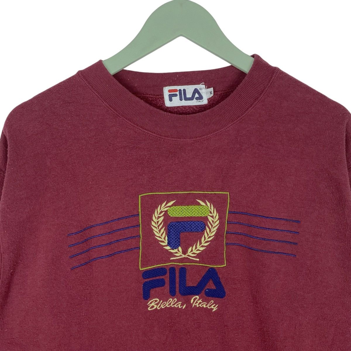 Fila Fila Biella Italy Sweatshirt Crewneck Pullover Jumper Size US M / EU 48-50 / 2 - 2 Thumbnail