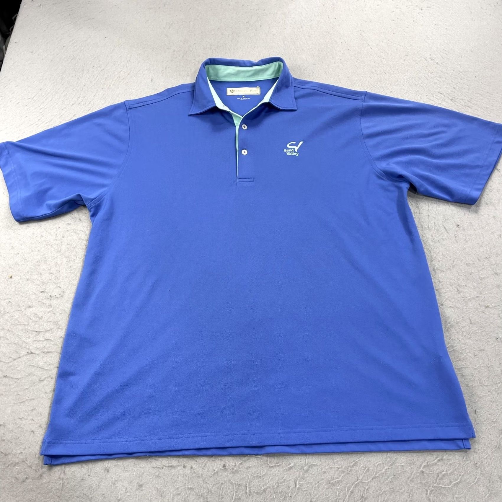 Vintage Nike Sand Valley Polo Shirt Mens XL Blue Solid Donald Ross Logo Performance Polo Size US XL / EU 56 / 4 - 2 Thumbnail
