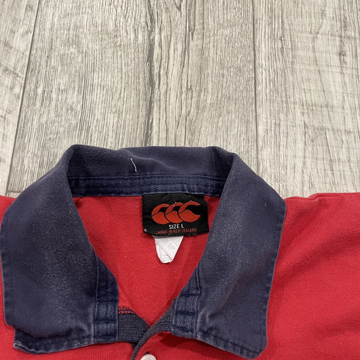 Canterbury of New Zealand × Vintage VINTAGE CANTERBURY ENGLAND Hong Kong 90s RUGBY JERSEY UBS Size US L / EU 52-54 / 3 - 3 Thumbnail