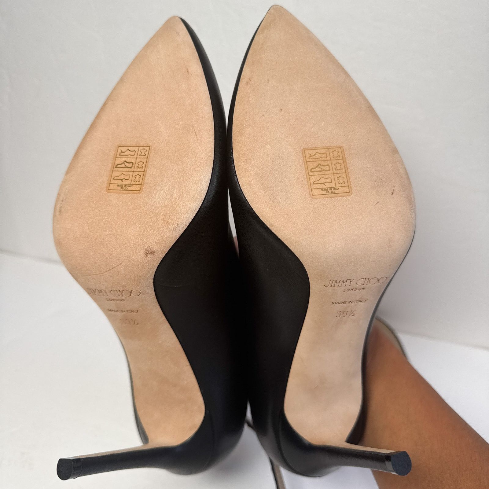 Jimmy Choo Jimmy Choo Lark 100 Studded Black Bootie Leather Heels 39.5 Size US 9.5 / IT 39.5 - 13 Thumbnail