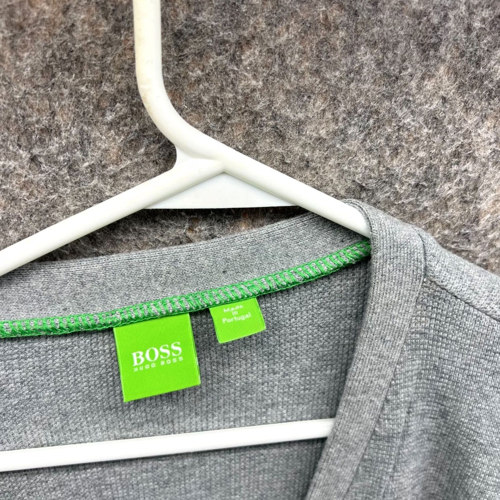 Hugo Boss VINTAGE Hugo Boss Sweater Women XL Cardigan Gray Fleece Logo All Seasons Fall Winter Spring Regular Womens Size XL / US 12-14 / IT 48-50 - 4 Thumbnail