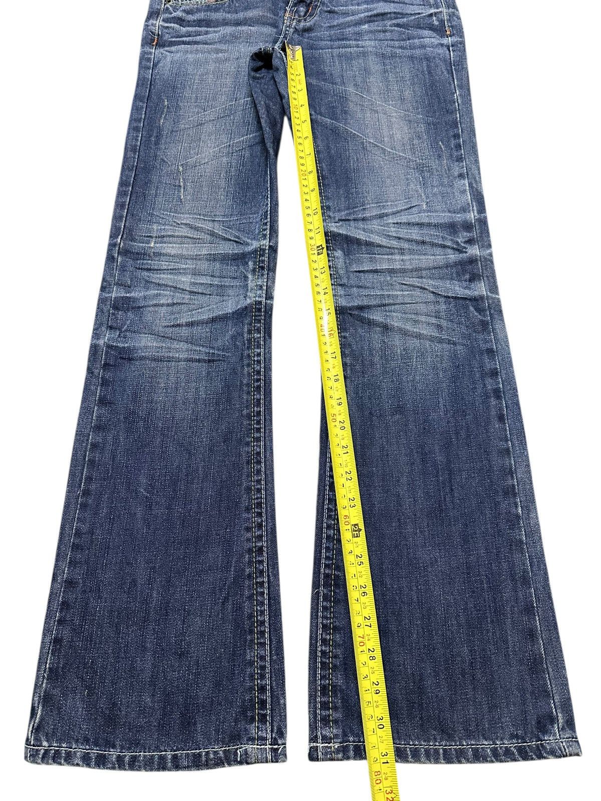 Japanese Brand Vintage Japanese Brand Blue Faded Wash Bootcut Style Jeans Size US 30 / EU 46 - 12 Thumbnail