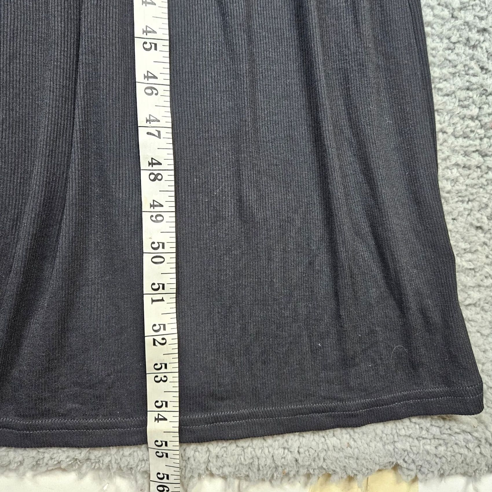 Vintage Marina Maxi Dress Tank Top Layered Black XS Women’s Ribbed Cotton Spandex Size XS / US 0-2 / IT 36-38 - 4 Thumbnail