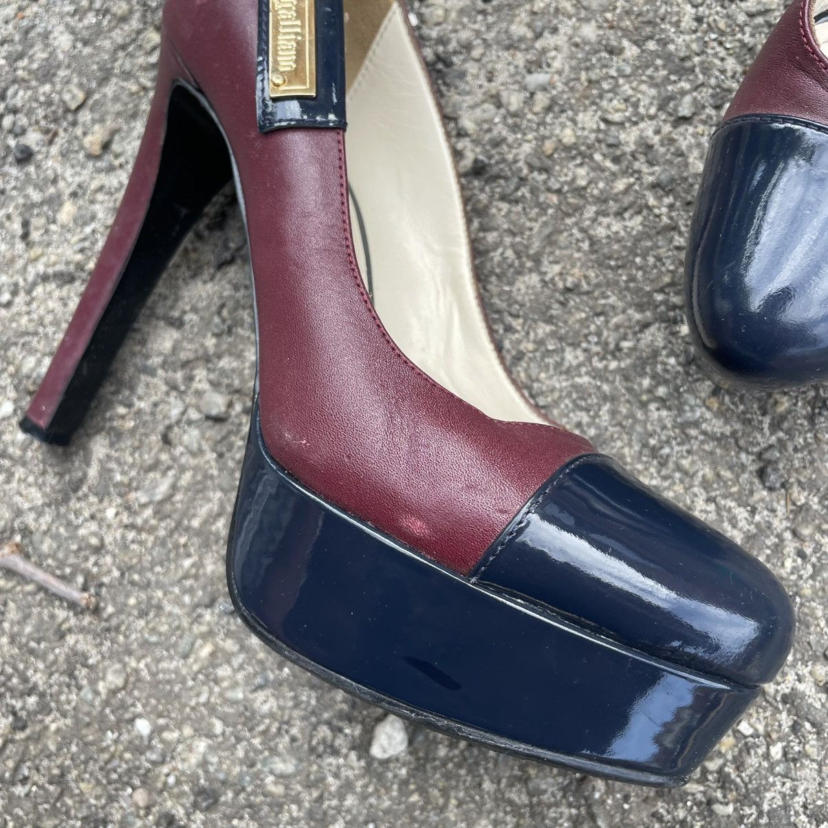 John Galliano Rare 90s John Galliano platform lacquered heels shoes dior Size US 5 / IT 35 - 2 Thumbnail