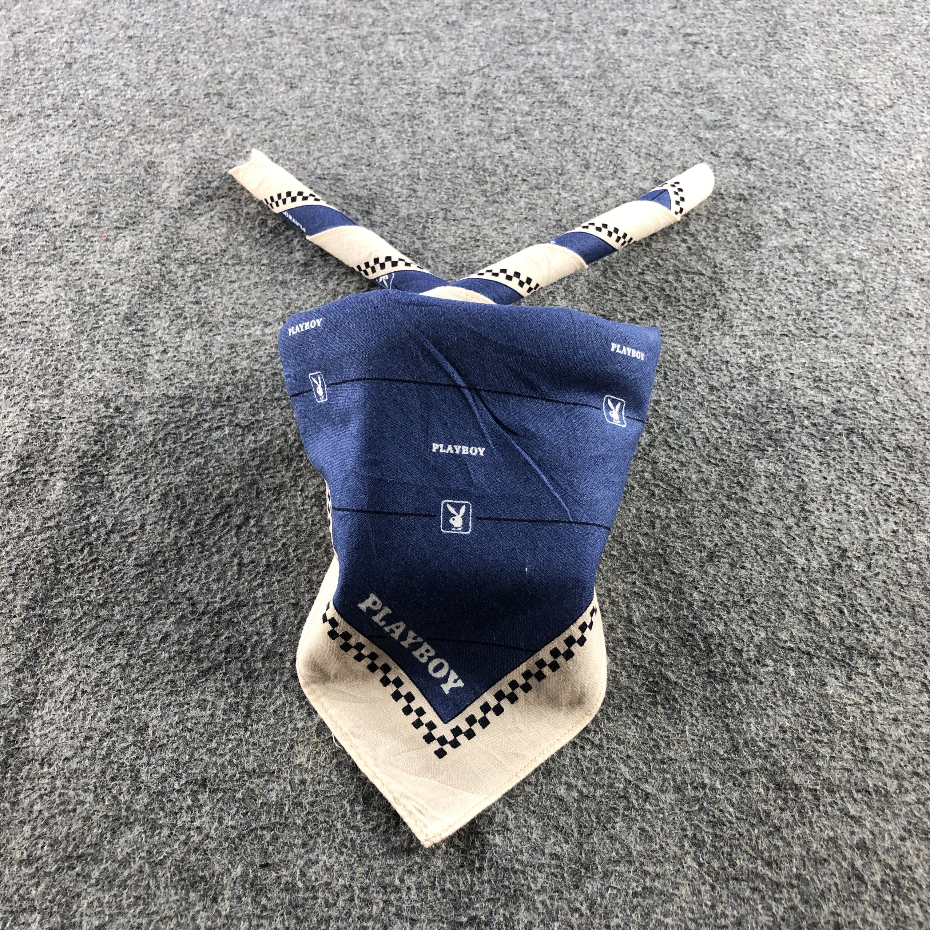 Playboy × Vintage Playboy Handkerchief Neckerchief Bandana H2417 Size ONE SIZE - 1 Thumbnail