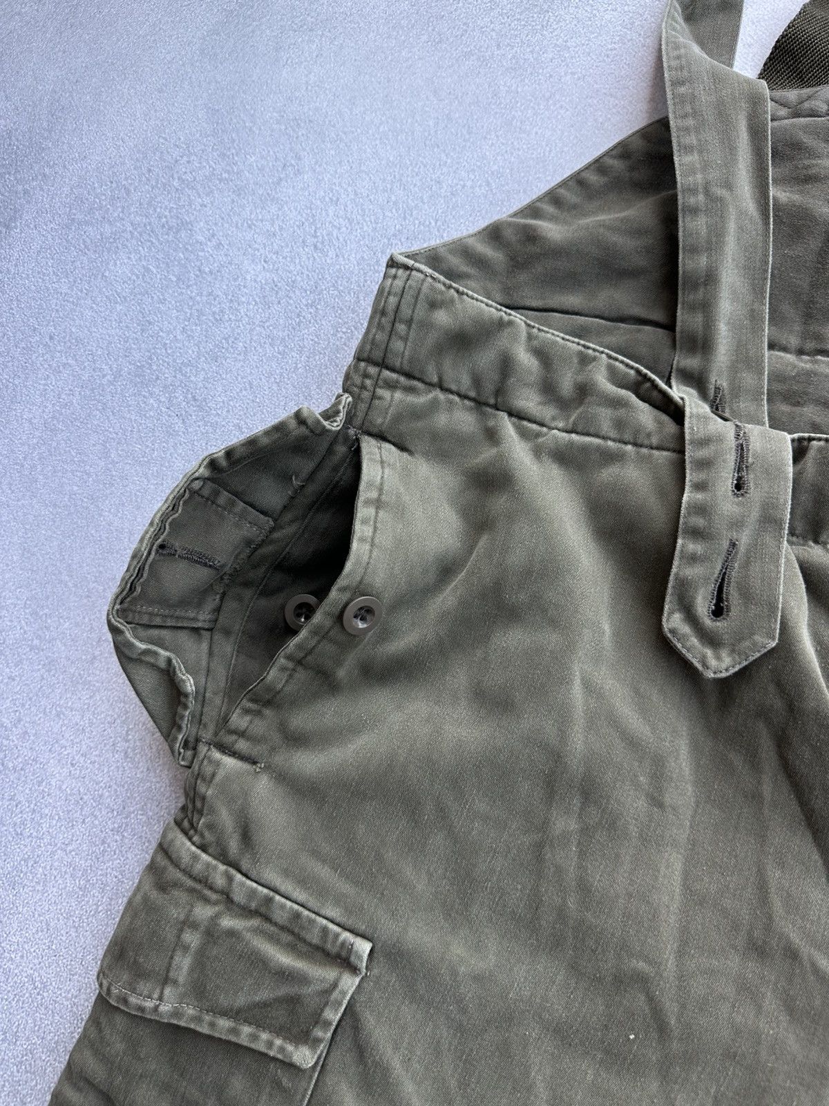 Vintage Vintage Suspender Field Pants 80s Army Overalls Quilted Size US 36 / EU 52 - 6 Thumbnail