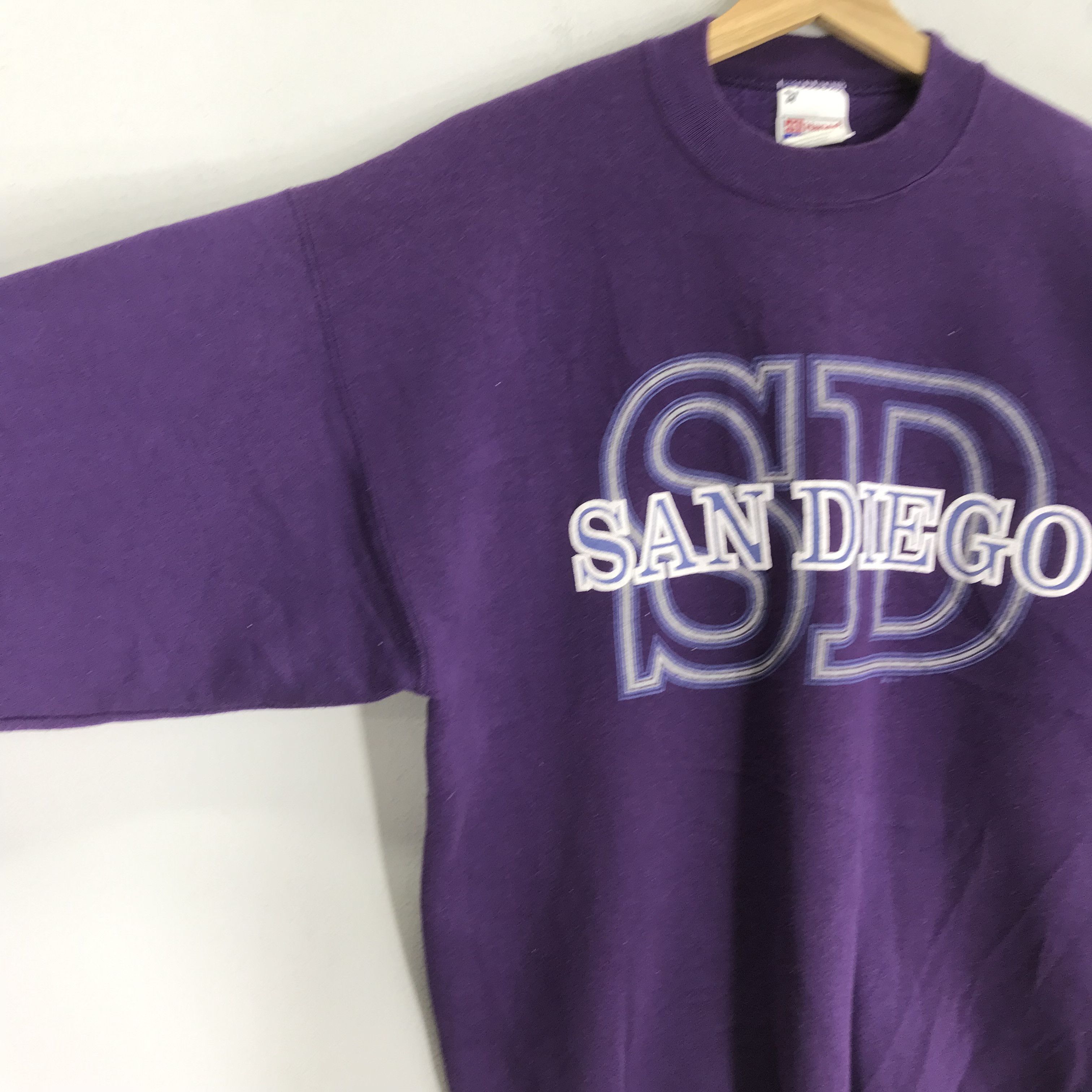California Republic Vintage 90s San Diego California Purple Sweatshirt - 287 Size US L / EU 52-54 / 3 - 4 Thumbnail