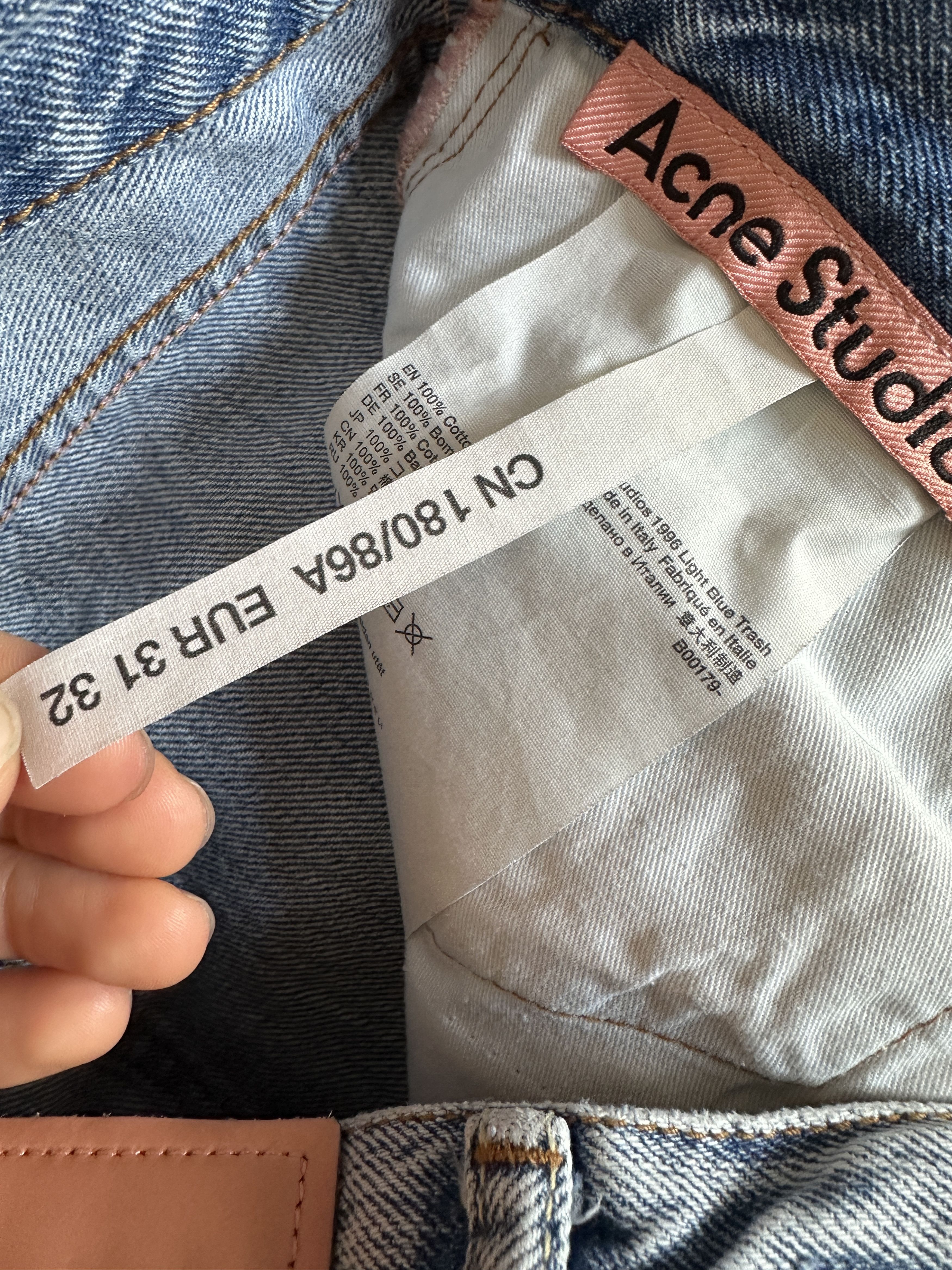 Acne Studios Acne Studios 1996 Light Blue Trash Jeans Size US 31 - 5 Thumbnail