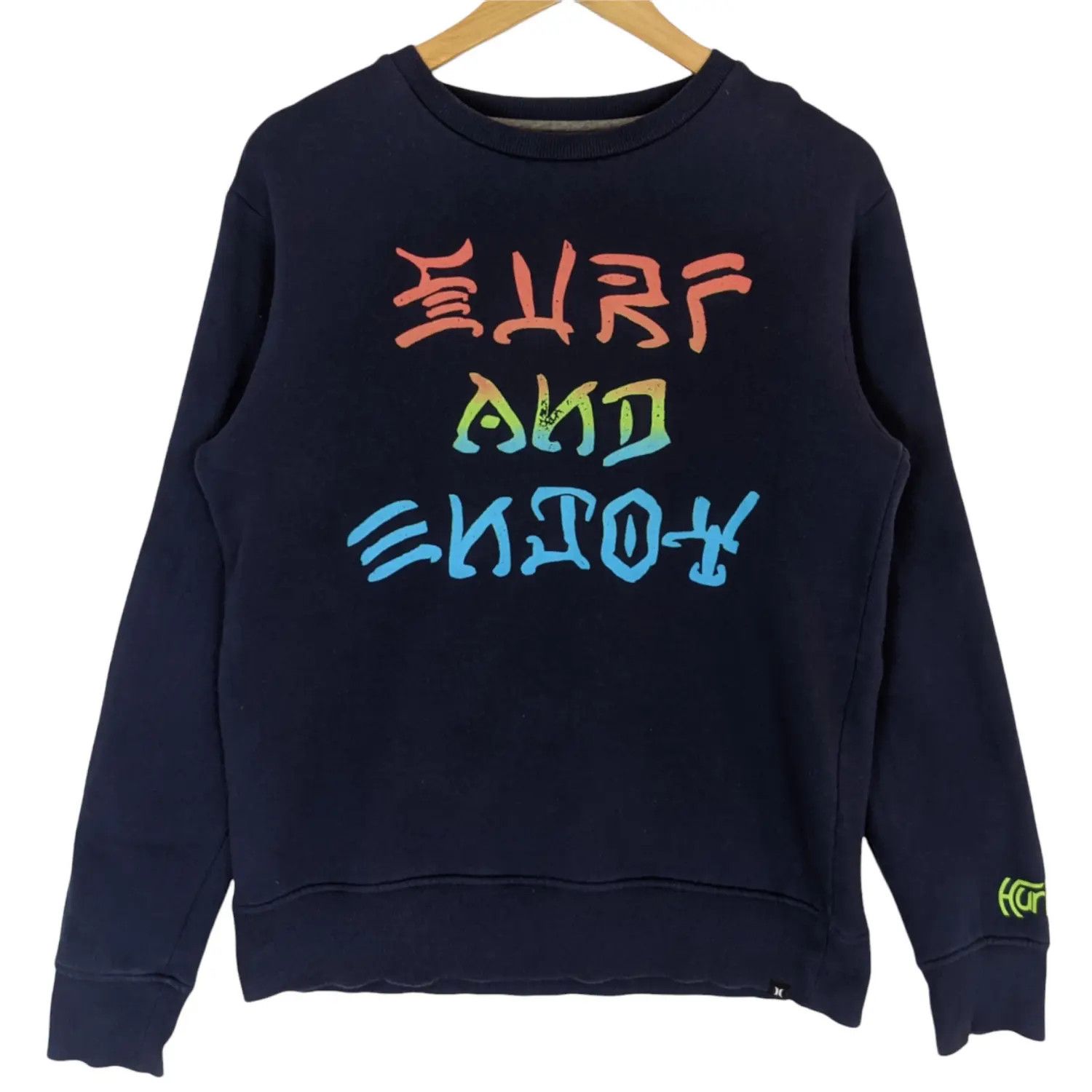 Hurley HURLEY Surf And Enjoy Spell Out Jumper Sweatshirt Size US S / EU 44-46 / 1 - 3 Thumbnail