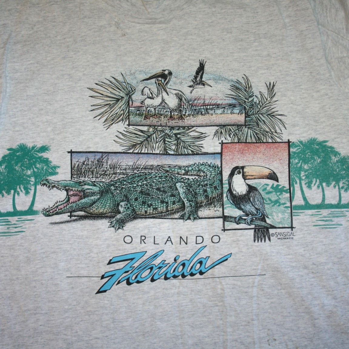 Vintage 1992 San Segal Orlando Florida Souvenir T-Shirt Medium Size US M / EU 48-50 / 2 - 4 Thumbnail