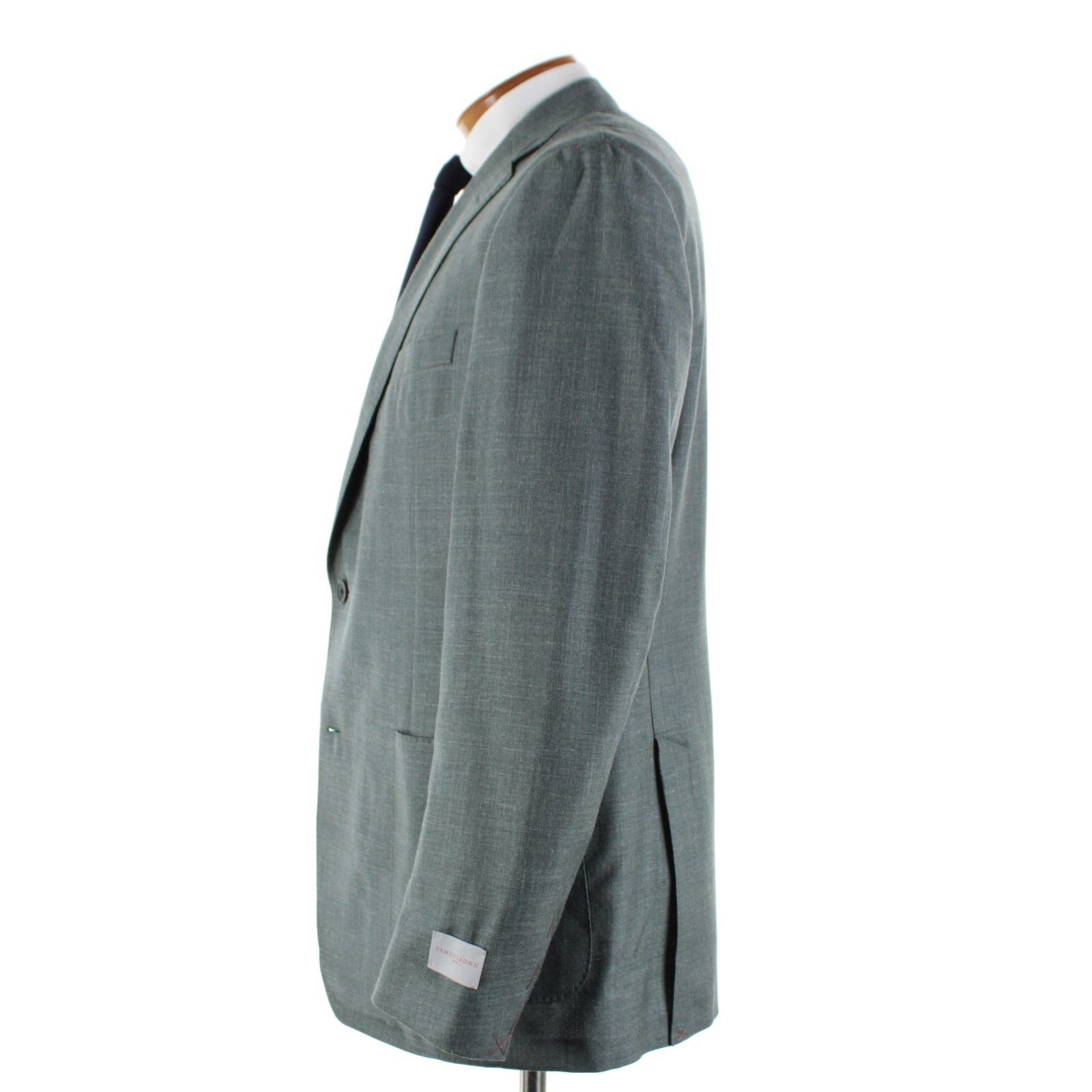 Samuelsohn Samuelsohn Sport Coat Size 44 Long US in Green Size 44R - 4 Thumbnail