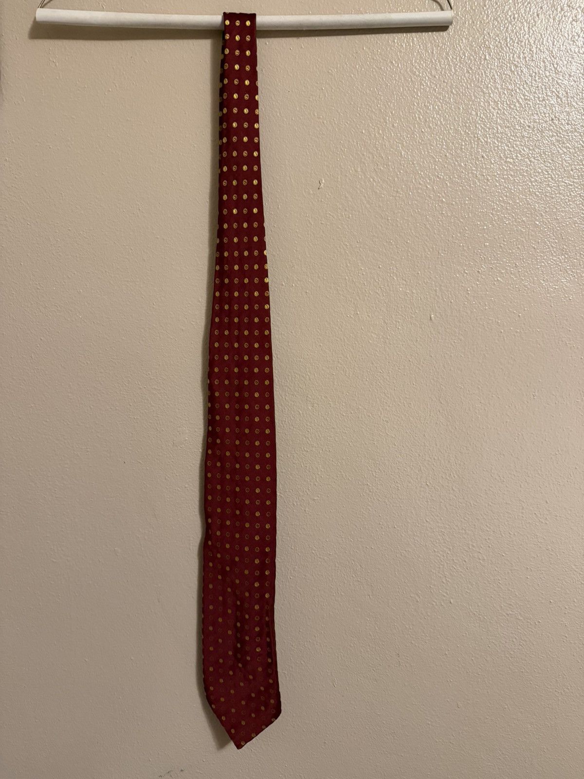 Canali Vintage Canali Tie Red Yellow Geometric Patter Made In Italy Size ONE SIZE - 1 Thumbnail