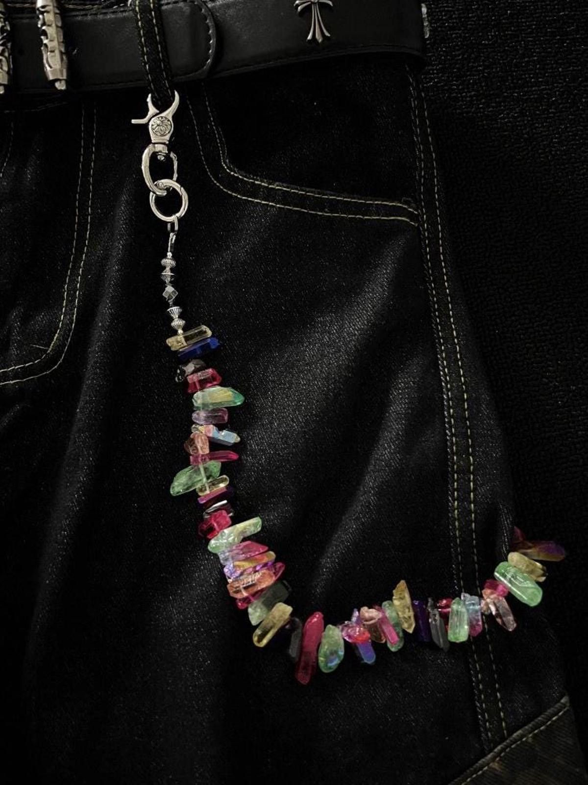 Jewelry Colored Ore Wallet Chain, Y2K Pants Chain Size ONE SIZE - 4 Thumbnail
