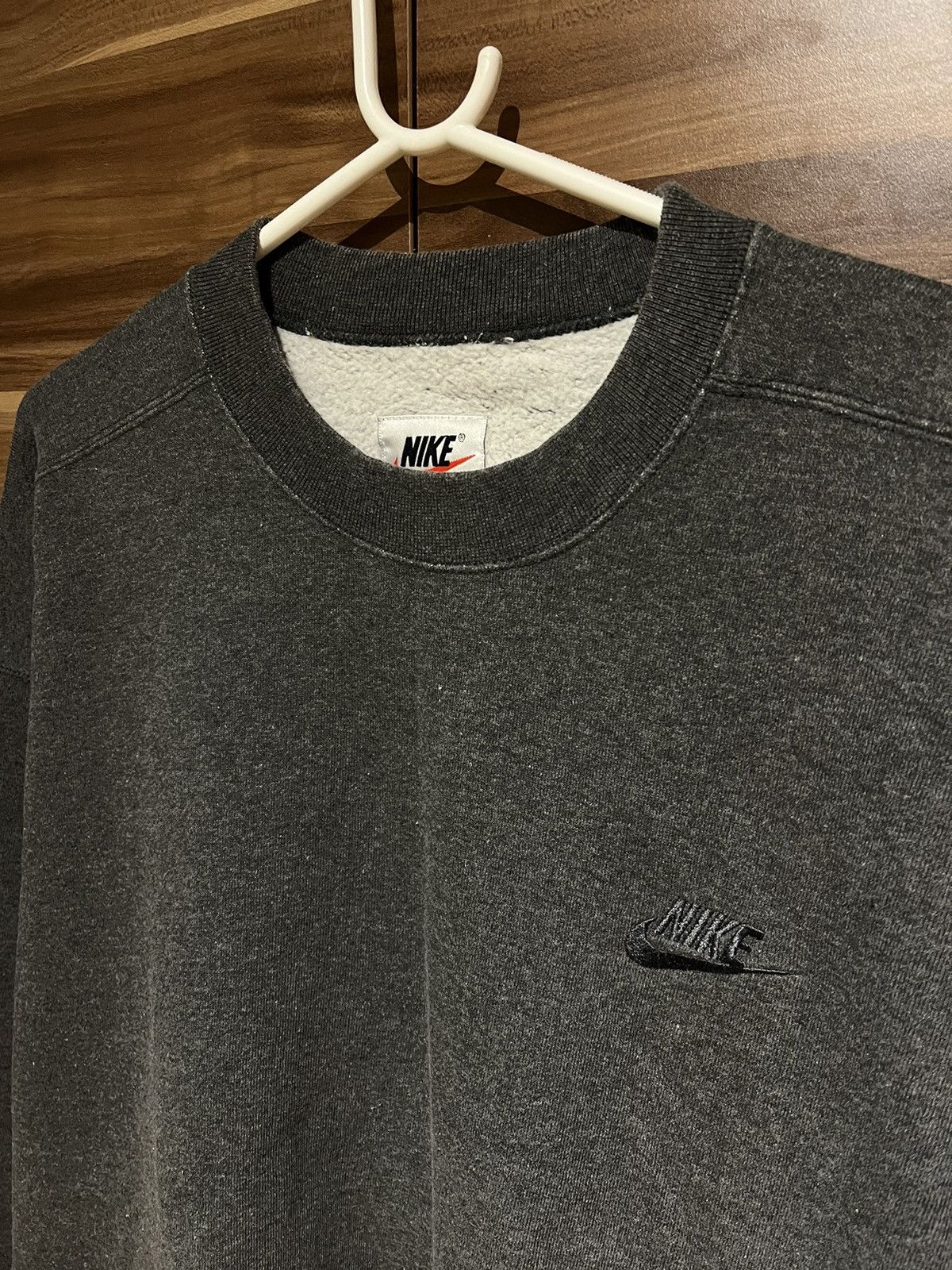 Nike Nike Vintage 90’s Sweatshirt Small Logo Grey Size US XL / EU 56 / 4 - 2 Thumbnail