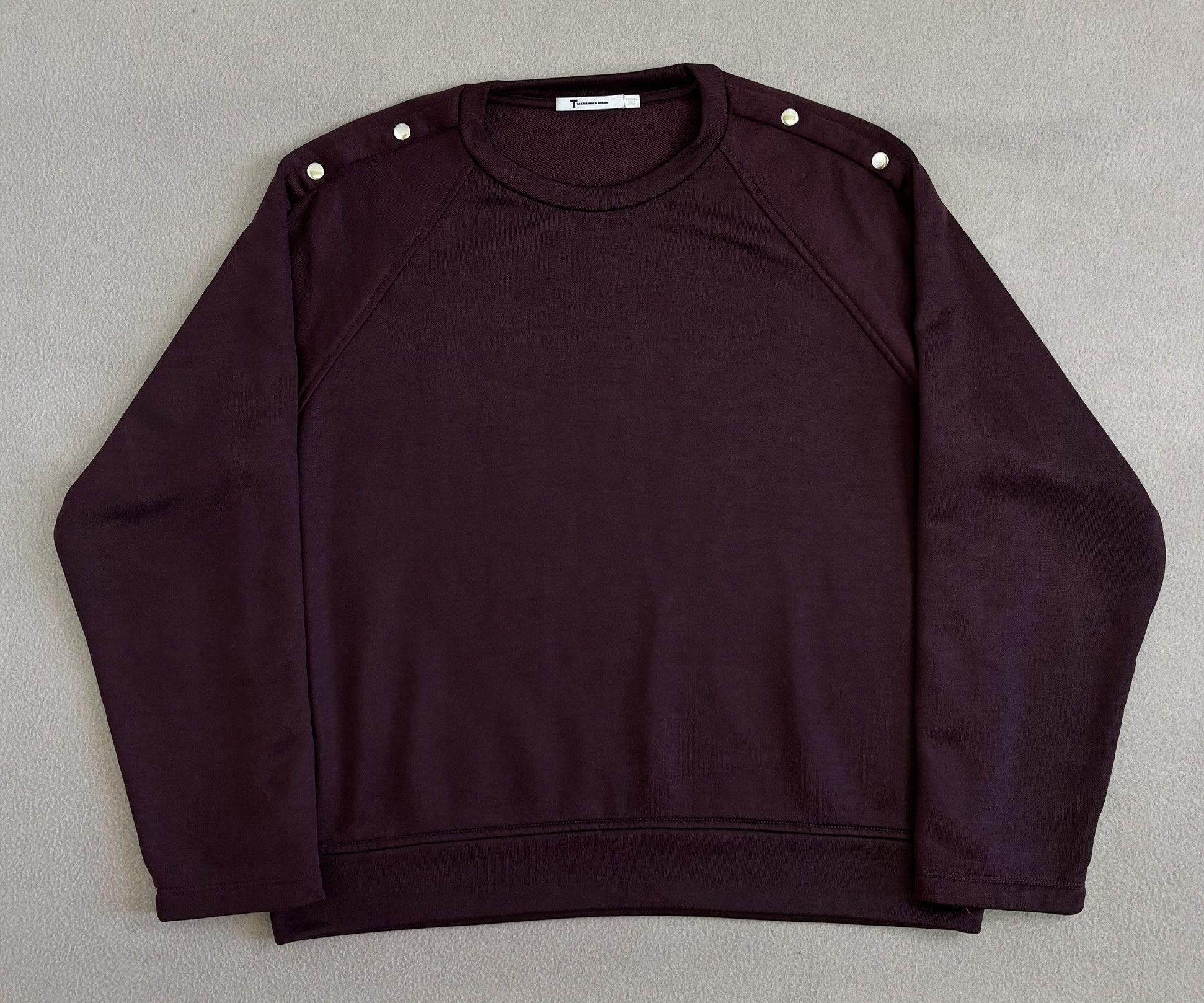 Alexander Wang × T by Alexander Wang T by Alexander Wang burgundy sweatshirt small Size S / US 4 / IT 40 - 3 Thumbnail