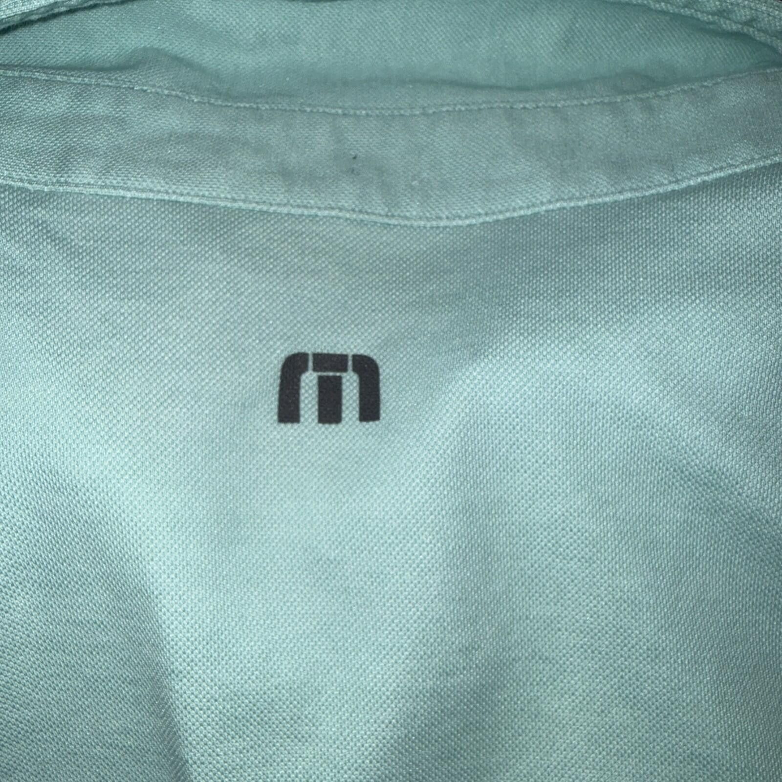 TravisMathew Travis Mathew Sz M Solid Light Green Polo Pima Cotton Blend Size US M / EU 48-50 / 2 - 8 Thumbnail