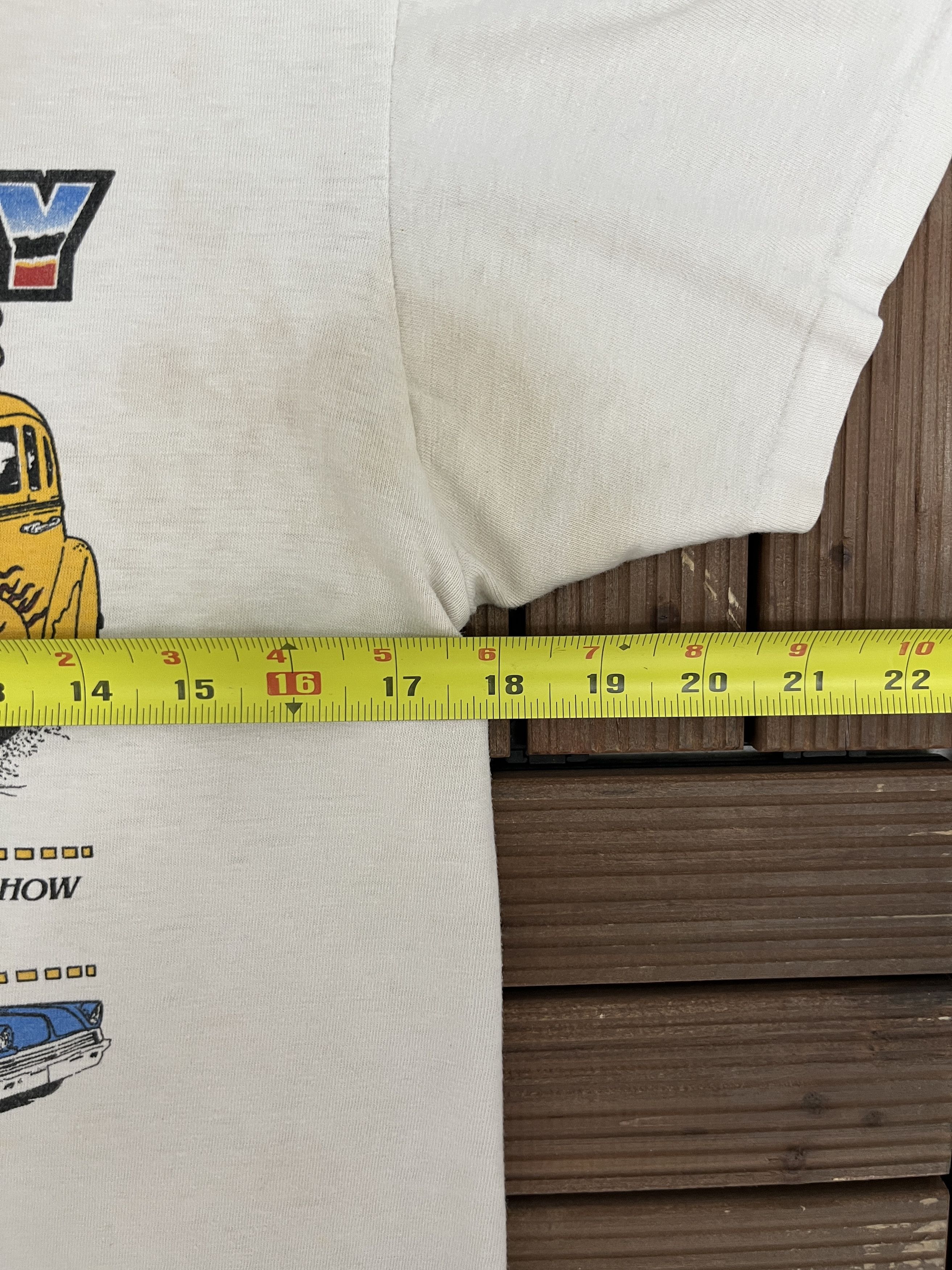 Vintage Pretzel City Car Show '88 Vintage White T-Shirt Tee Size US M / EU 48-50 / 2 - 7 Thumbnail