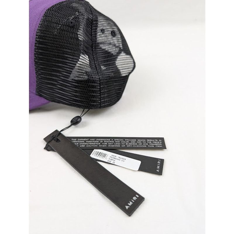 Amiri o1rshd1 Q:4 / Size: OS / Trucker Cap / Hat in Purple Size ONE SIZE - 3 Thumbnail