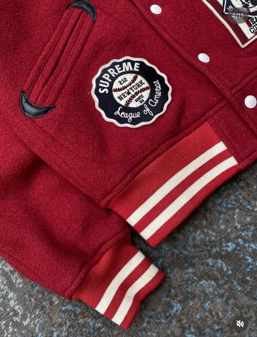 Supreme × Wtaps Supreme x WTAPS FW09 Awards Reversible Varsity Jacket Size US S / EU 44-46 / 1 - 4 Thumbnail