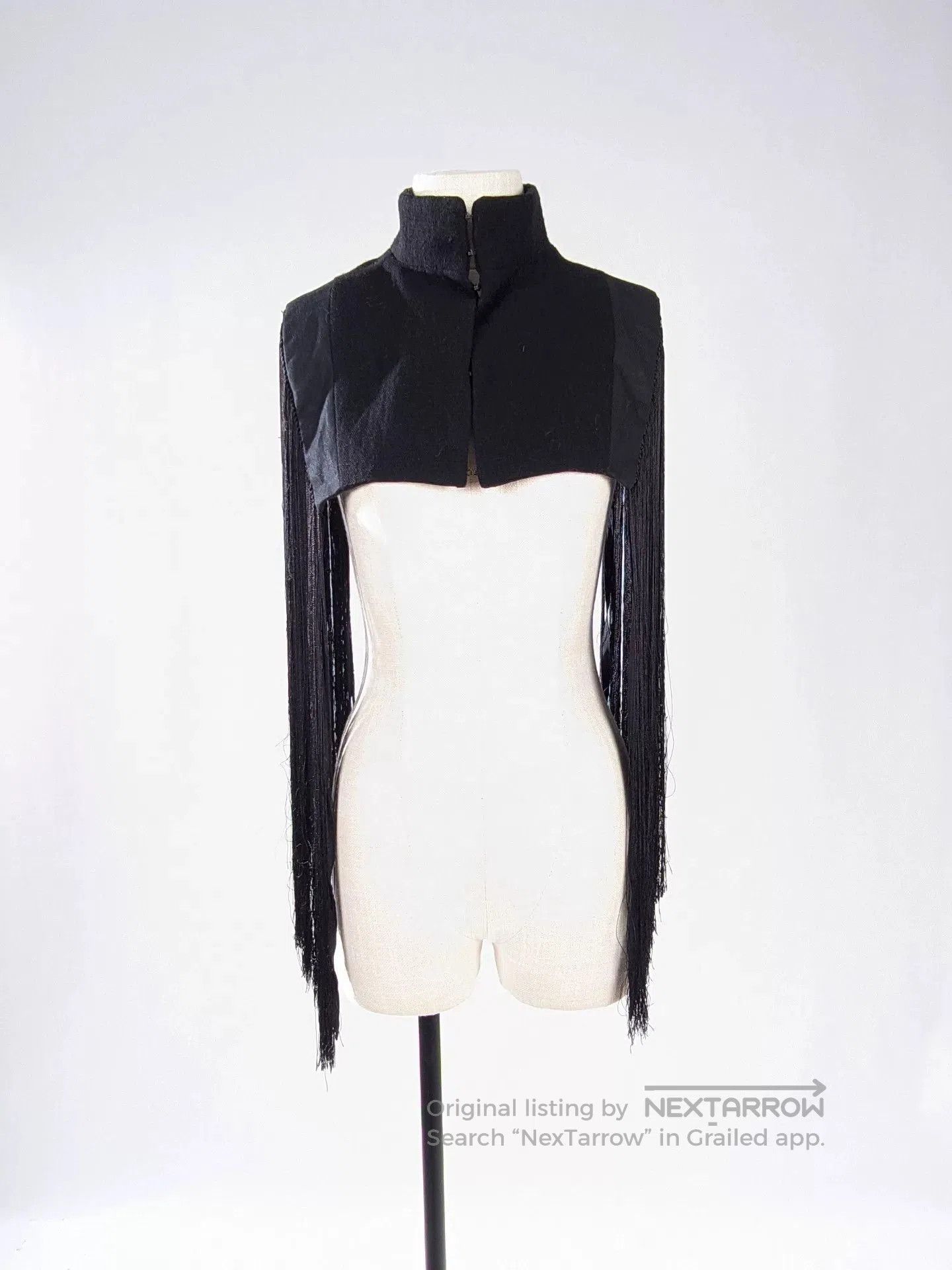 Ann Demeulemeester Ann Demeulemeester Fringe Shawl Coat. Size XS / US 0-2 / IT 36-38 - 3 Thumbnail