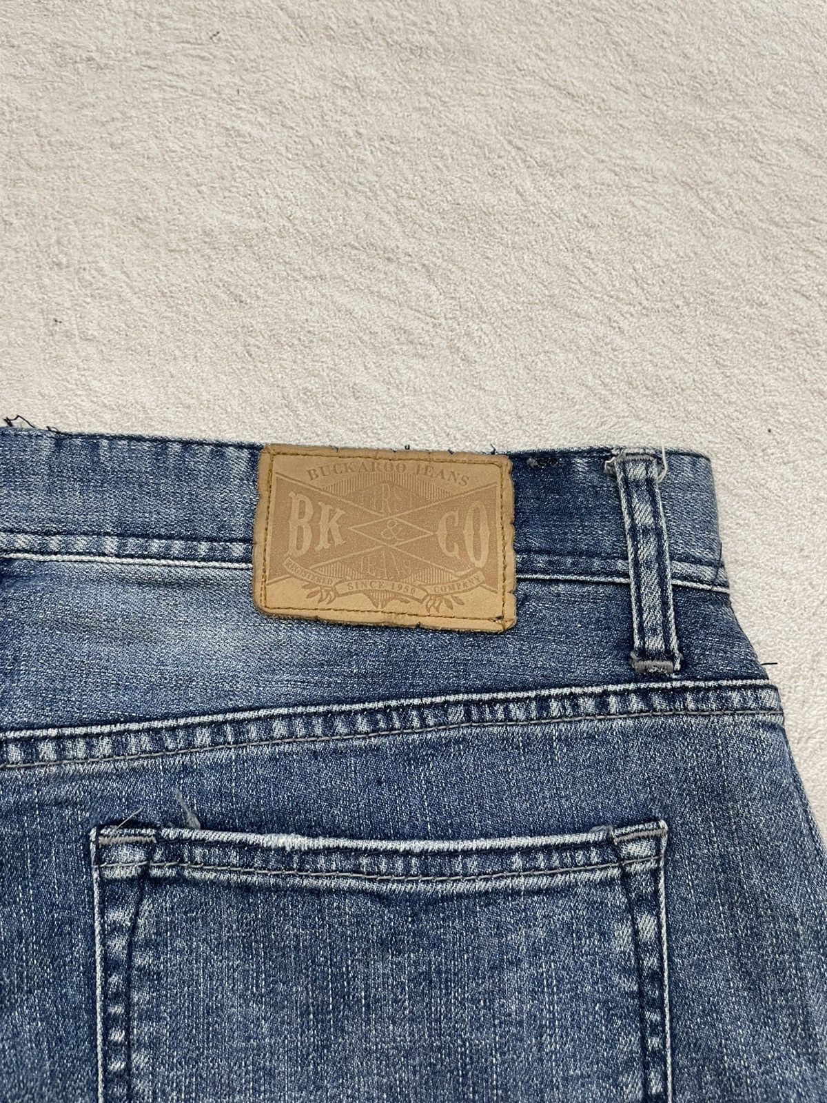 If Six Was Nine 2000s Diesel Ripped Denim Distressed Wash Jeans Y2K LGB if6 Size US 33 - 11 Thumbnail