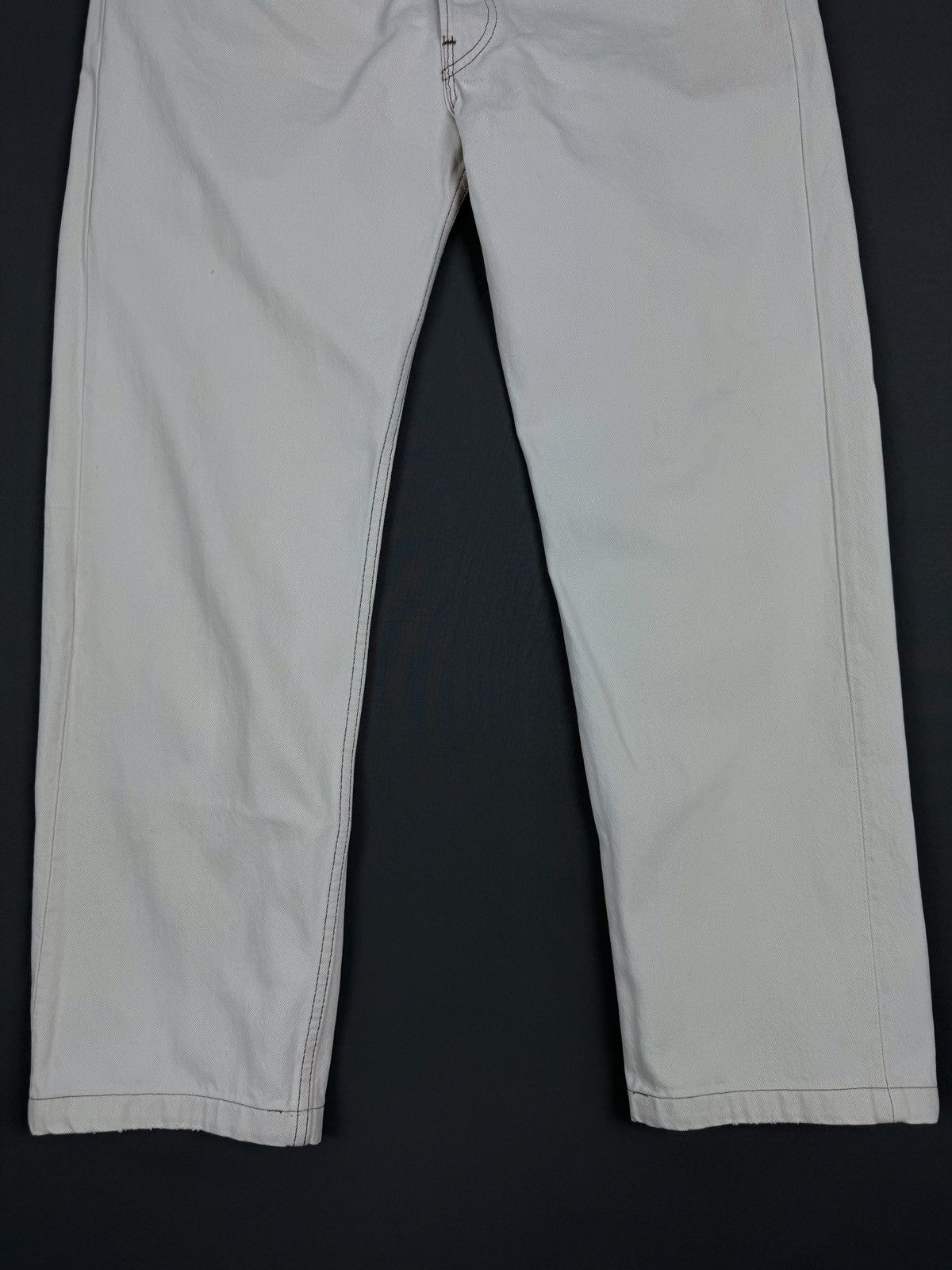 Levi's 90’s Vintage Faded Levi’s 501 White Jeans Pants Made in USA Size US 38 / EU 54 - 4 Thumbnail