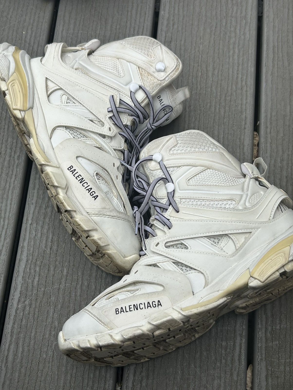 Balenciaga Balenciaga White Track Hike Boots Size US 10 / EU 43 - 15 Thumbnail