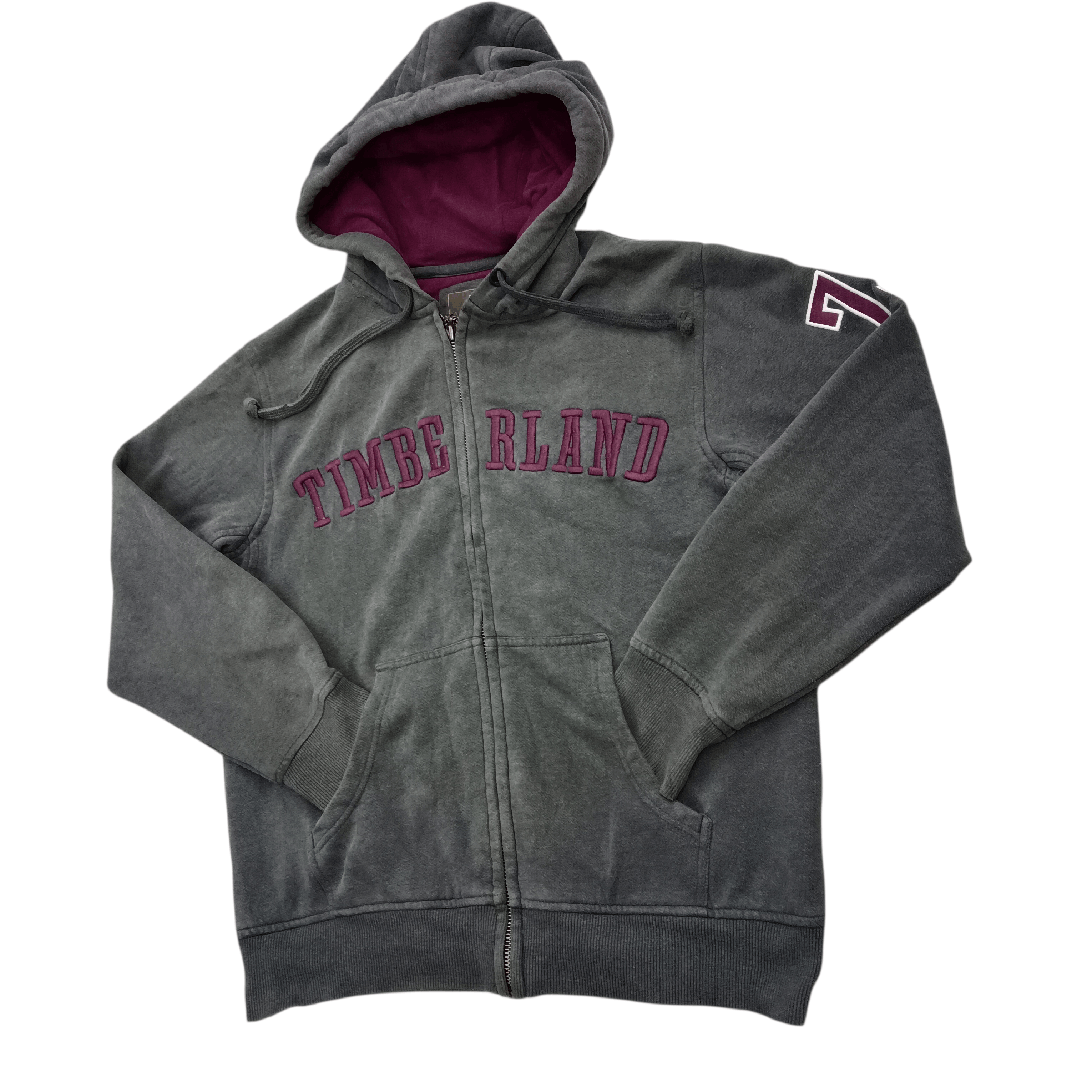 Timberland Vintage Timberland Embroidery Zipper Up Hoodie Size US M / EU 48-50 / 2 - 2 Thumbnail