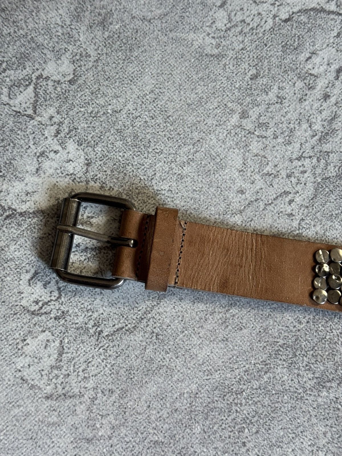 If Six Was Nine Retro leather metal rhinestones belt Y2K L.G.B. 90s opium Size ONE SIZE - 15 Thumbnail