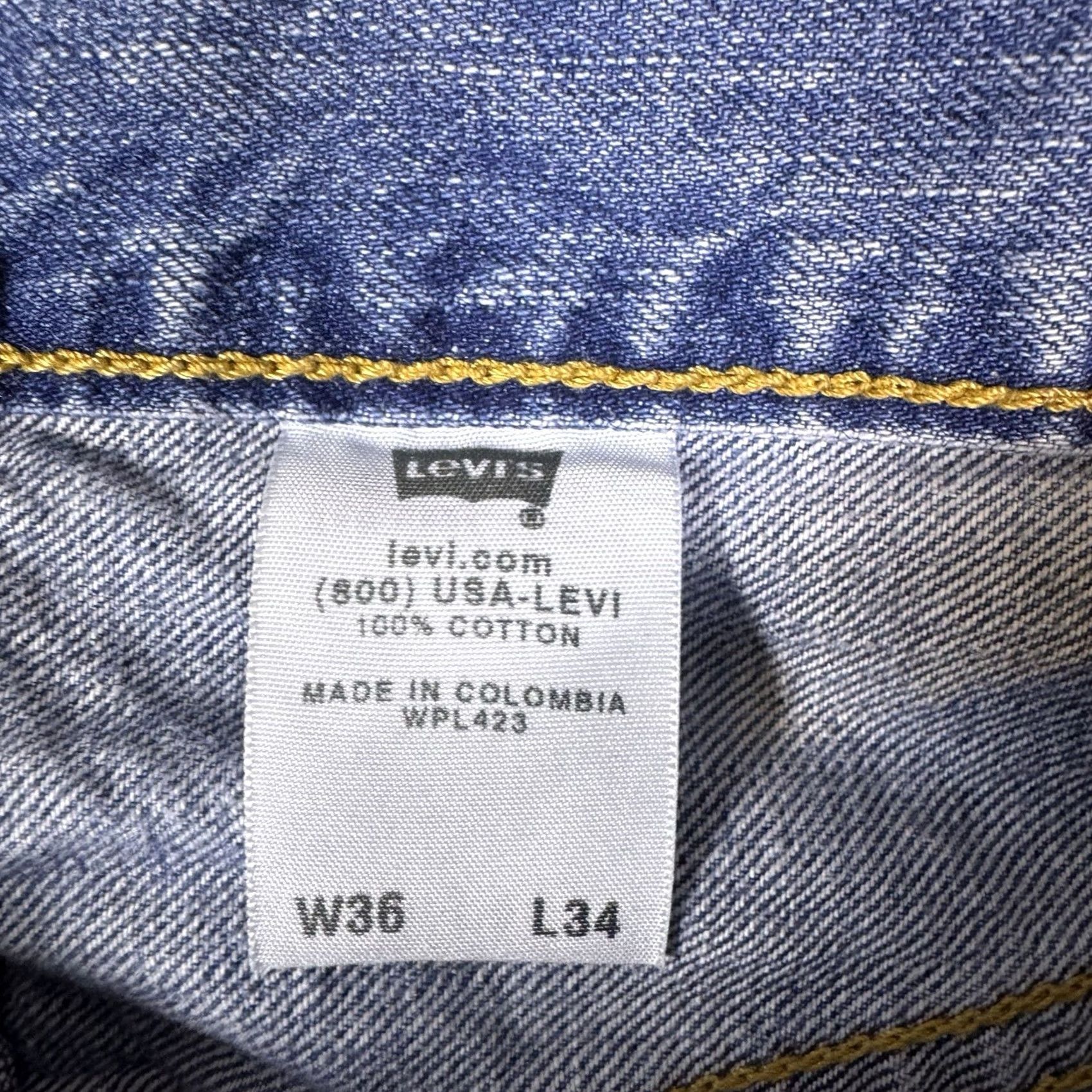 Levi's VINTAGE Levi's 501xx Jeans Mens 34x34 Lightwash Button Fly 90s Grunge Skate Y2K Size US 36 / EU 52 - 5 Thumbnail