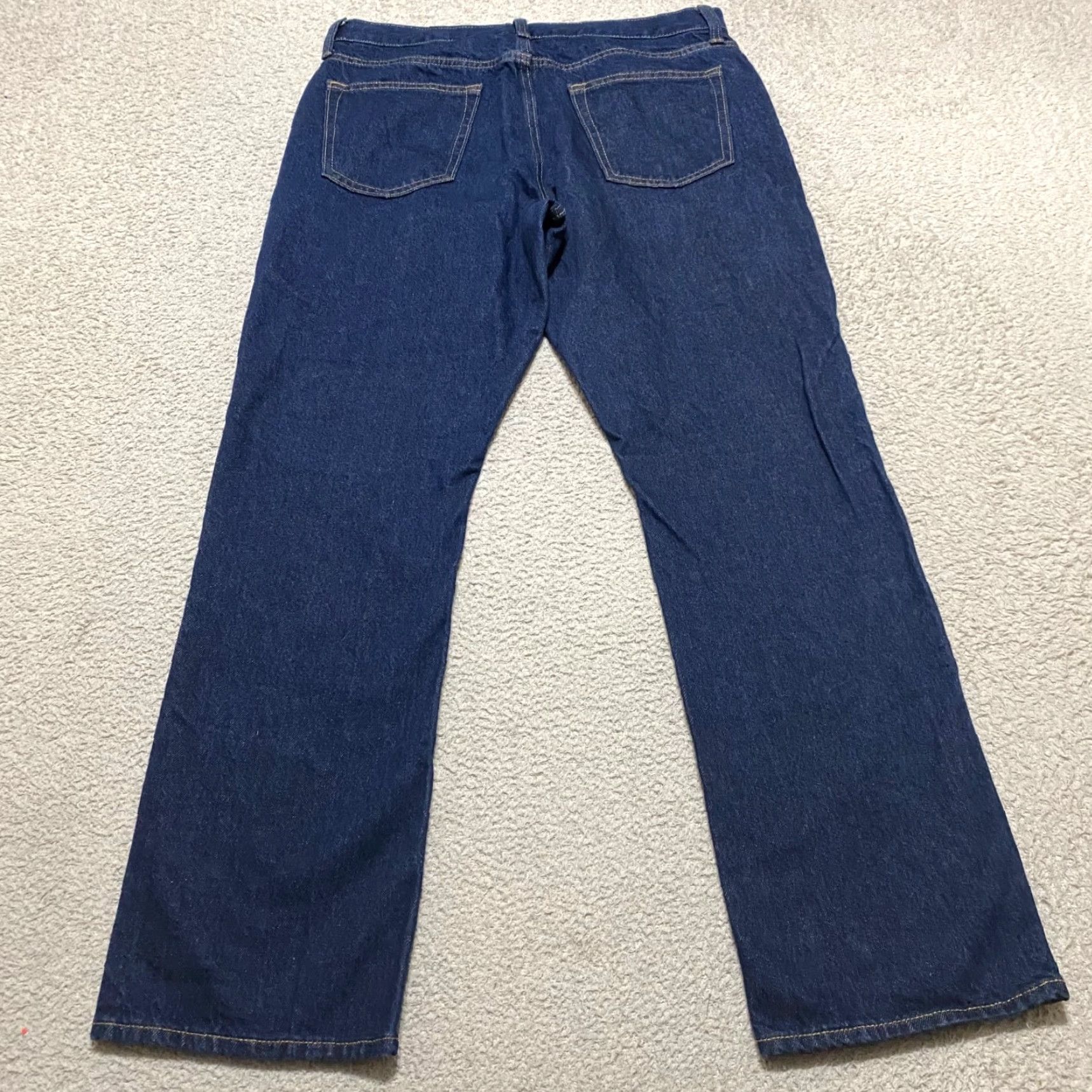 Old Navy Old Navy Jeans Blue Denim Dark Wash Mid Rise Straight Leg 34x30 5-Pocket Regular Waist Mens XS? Size US 34 / EU 50 - 2 Thumbnail