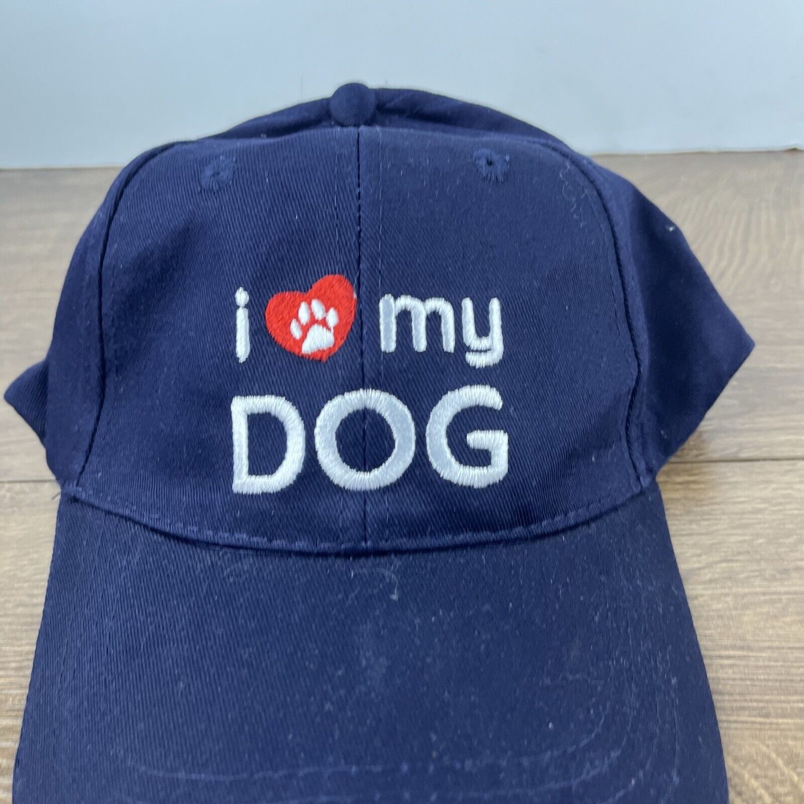Other I Love my Dog Hat Dog Adjustable Hat Blue Hat Adjustable Blu Size ONE SIZE - 6 Thumbnail