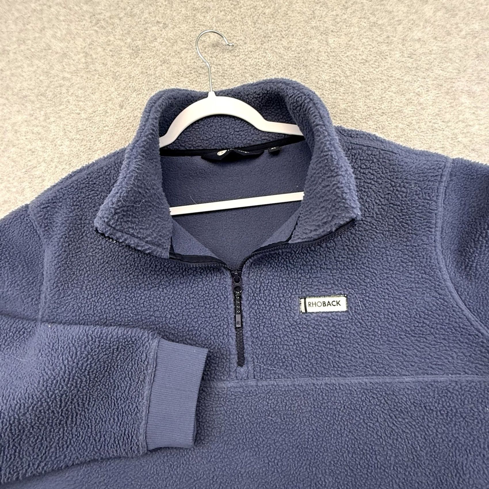 Vintage Rhoback Jacket Mens Dusty Blue Summit Fleece Pullover Cozy Deep Pile Size XL Size US XL / EU 56 / 4 - 2 Thumbnail