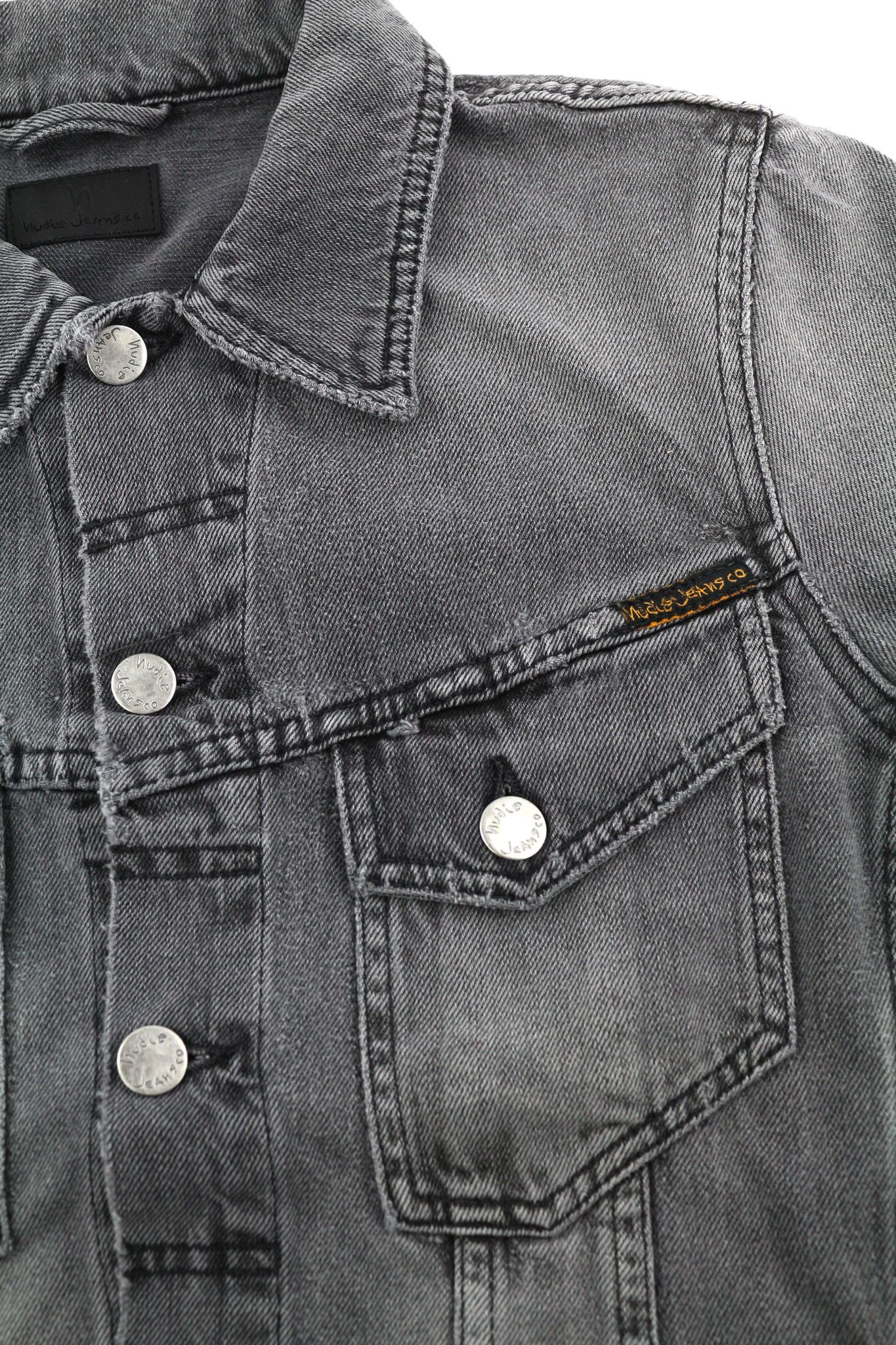 Nudie Jeans BILLY XS Desolation Logo Patch Pockets Jacket 82474 Size US XS / EU 42 / 0 - 6 Thumbnail