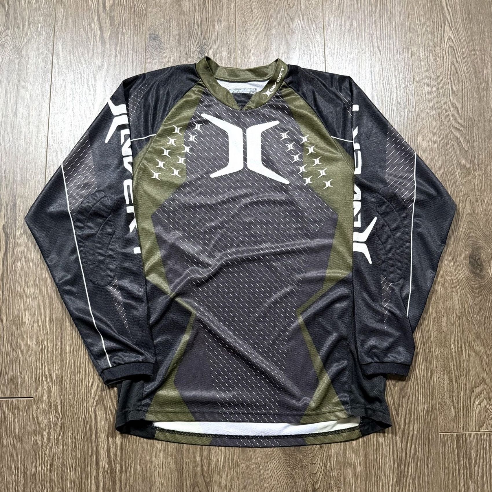 Vintage Invert Paintball Jersey Shirt Large Black Green Y2K Graphic Long Sleeve Top Size US L / EU 52-54 / 3 - 3 Thumbnail